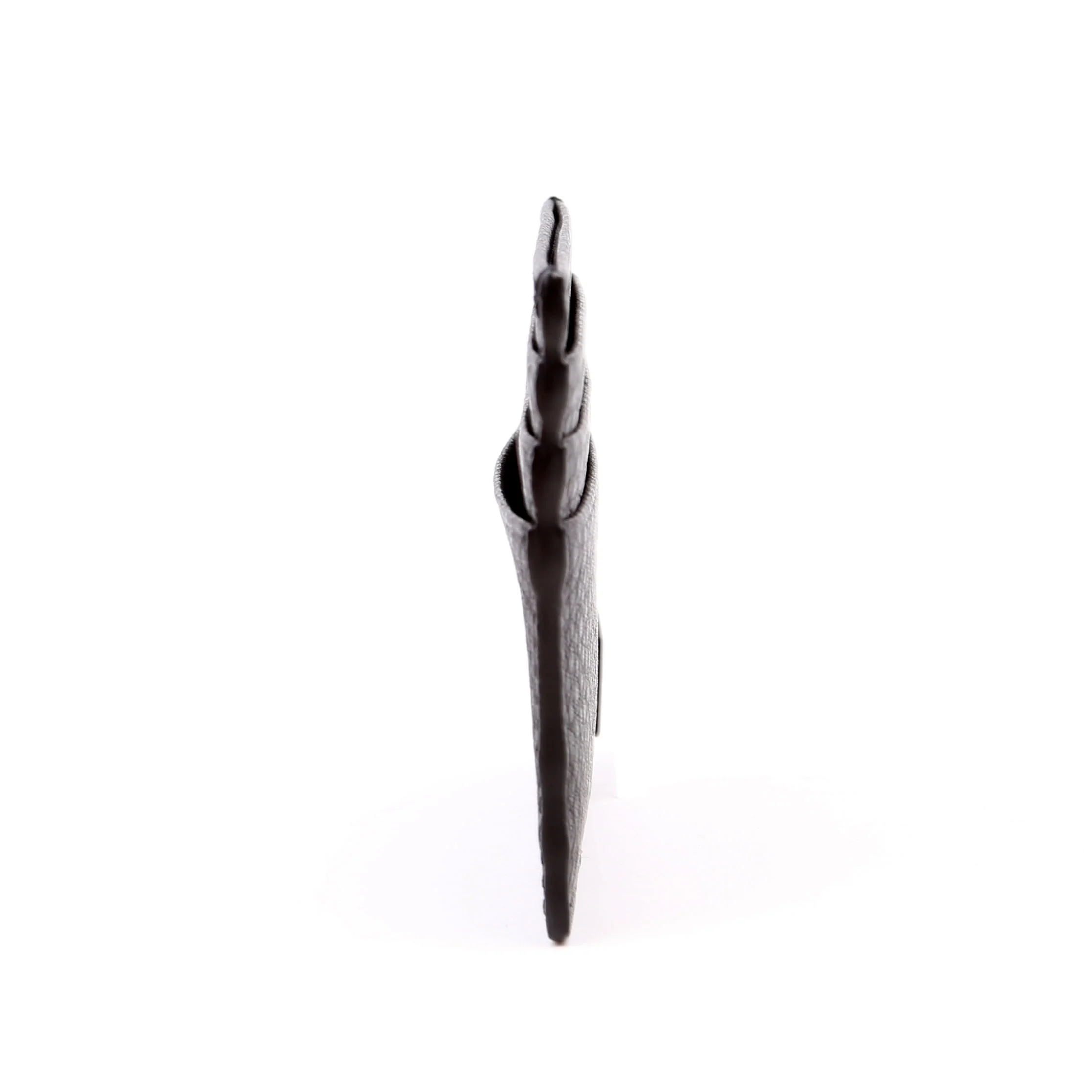 FF Grained Leather Baguette Card Holder Black - Image 3