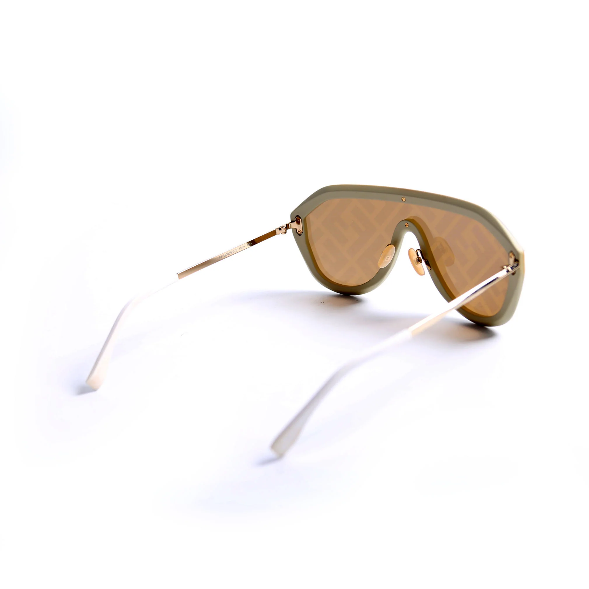 FF M0039/G/S Fabulous Shield Sunglasses Brown/White - Image 4