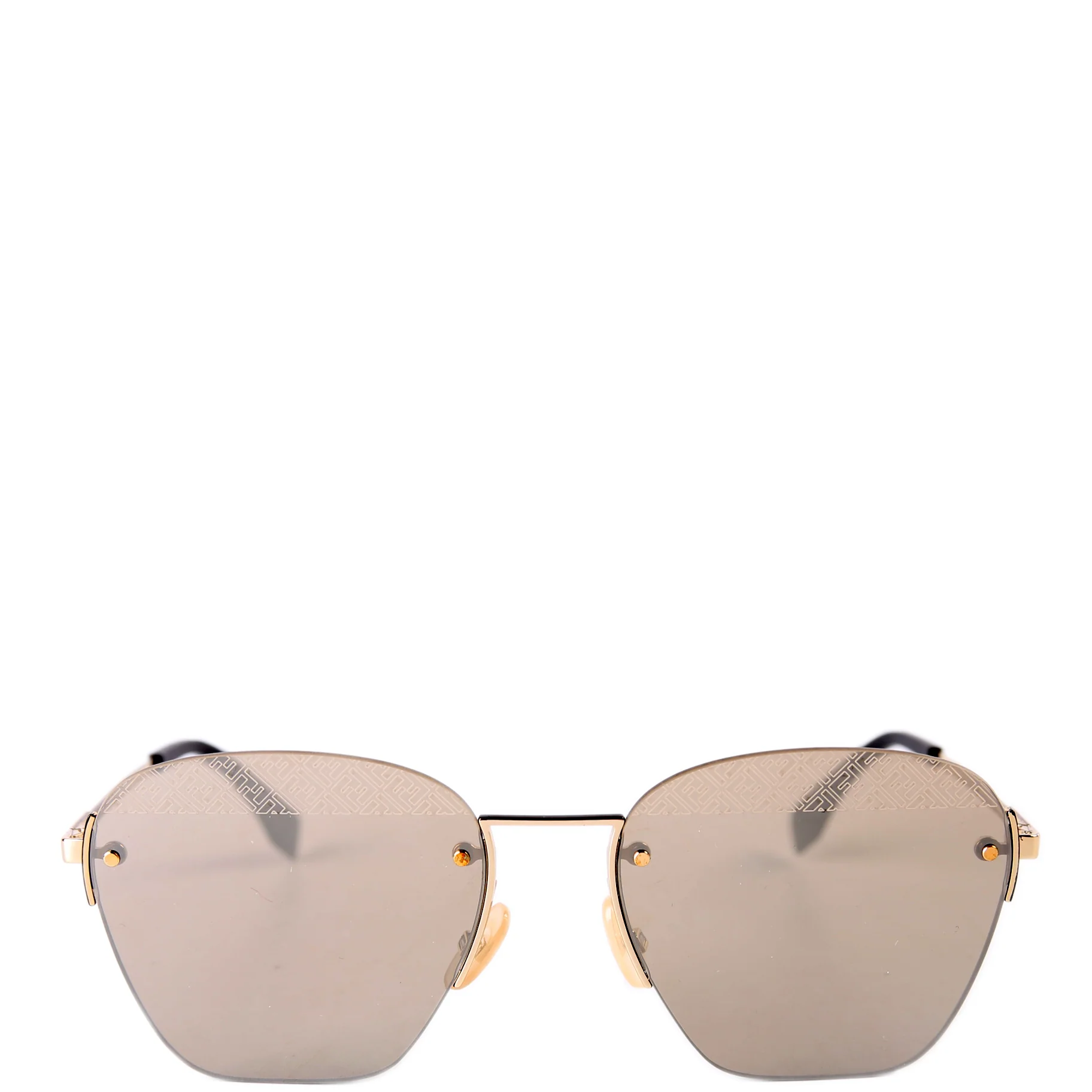 FF M0057/S Logo Lens Sunglasses Black/Gold