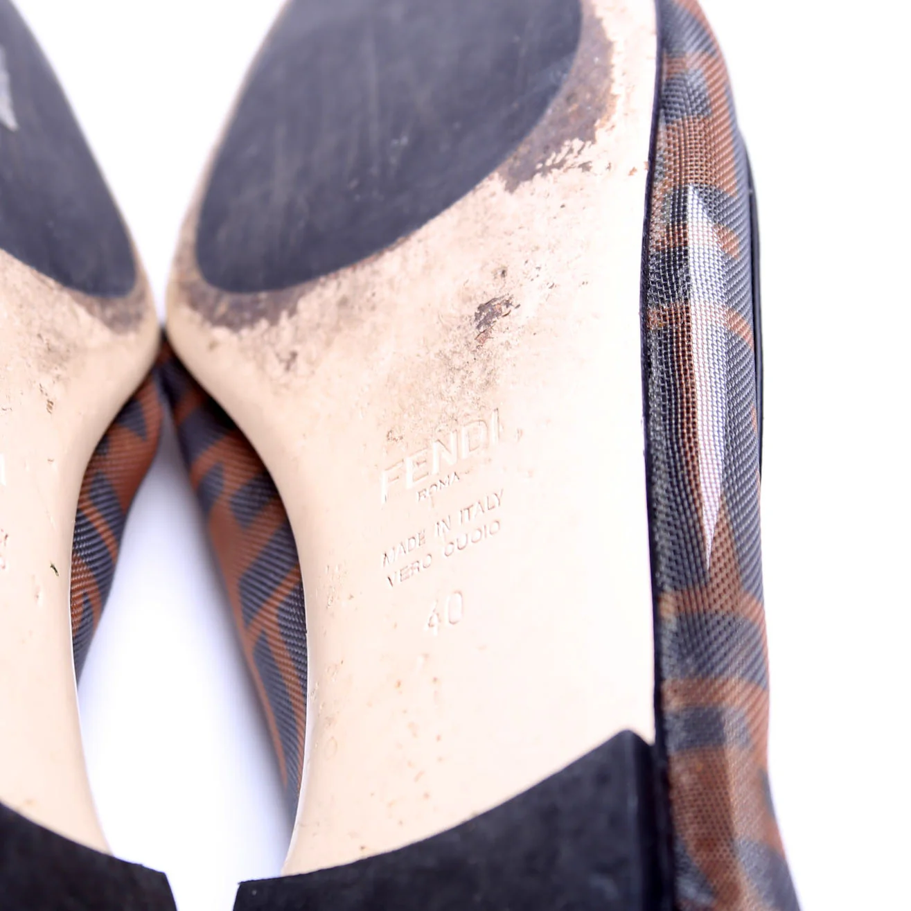 FF Mesh Skimmer Flats Size 40 Black/Brown - Image 7