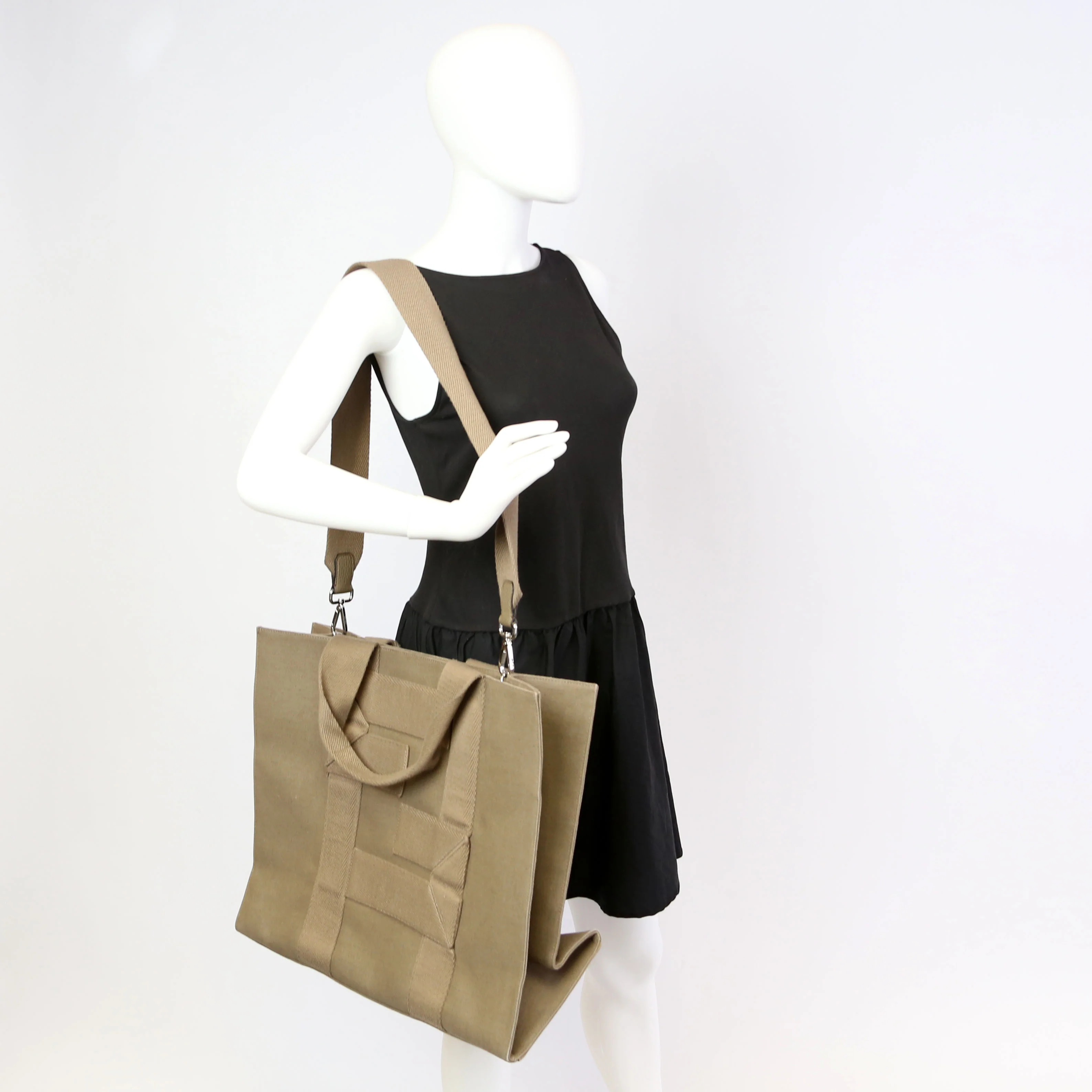 FF Shopper Canvas Large Taupe - Image 16