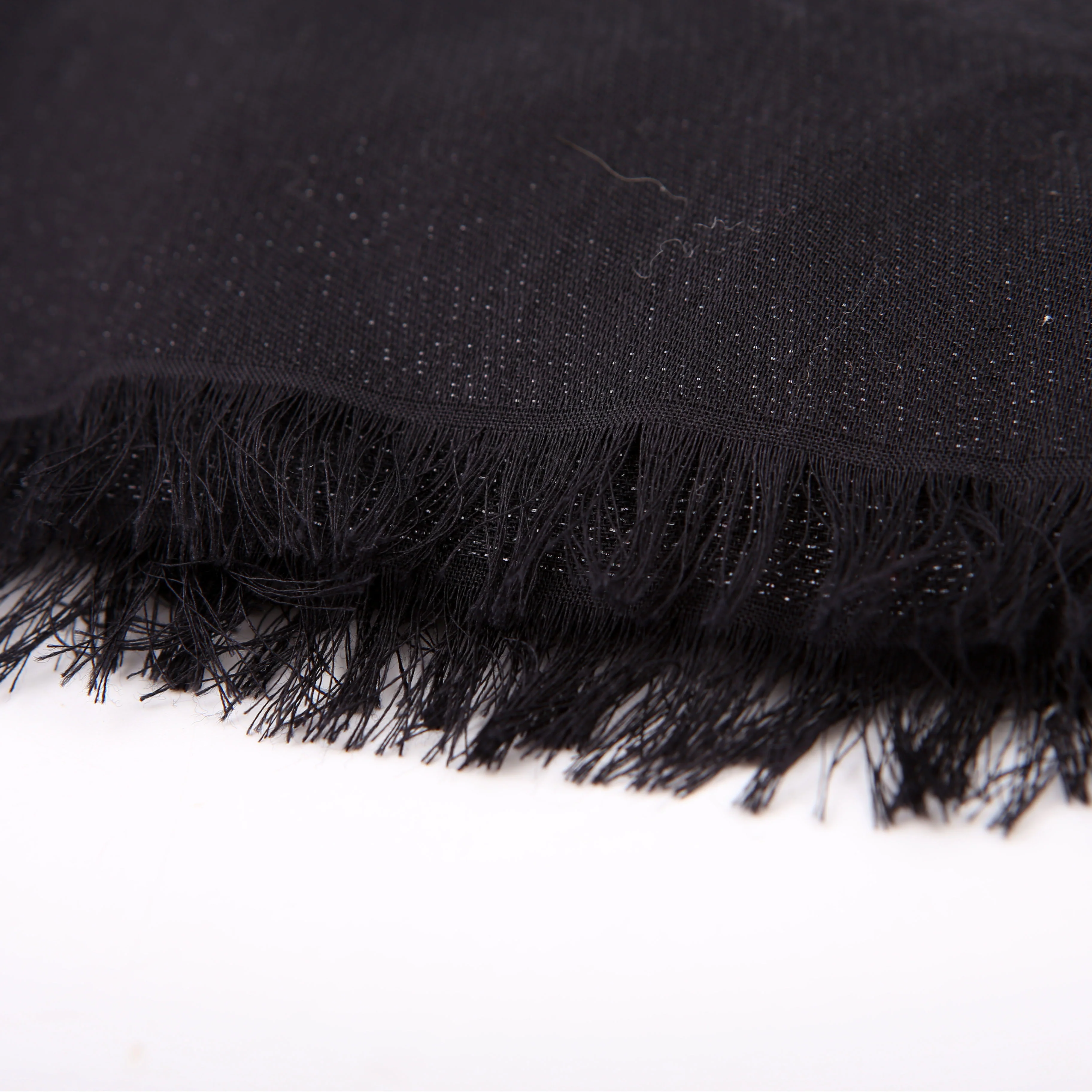 FF Silk/Wool Shawl Black - Image 2