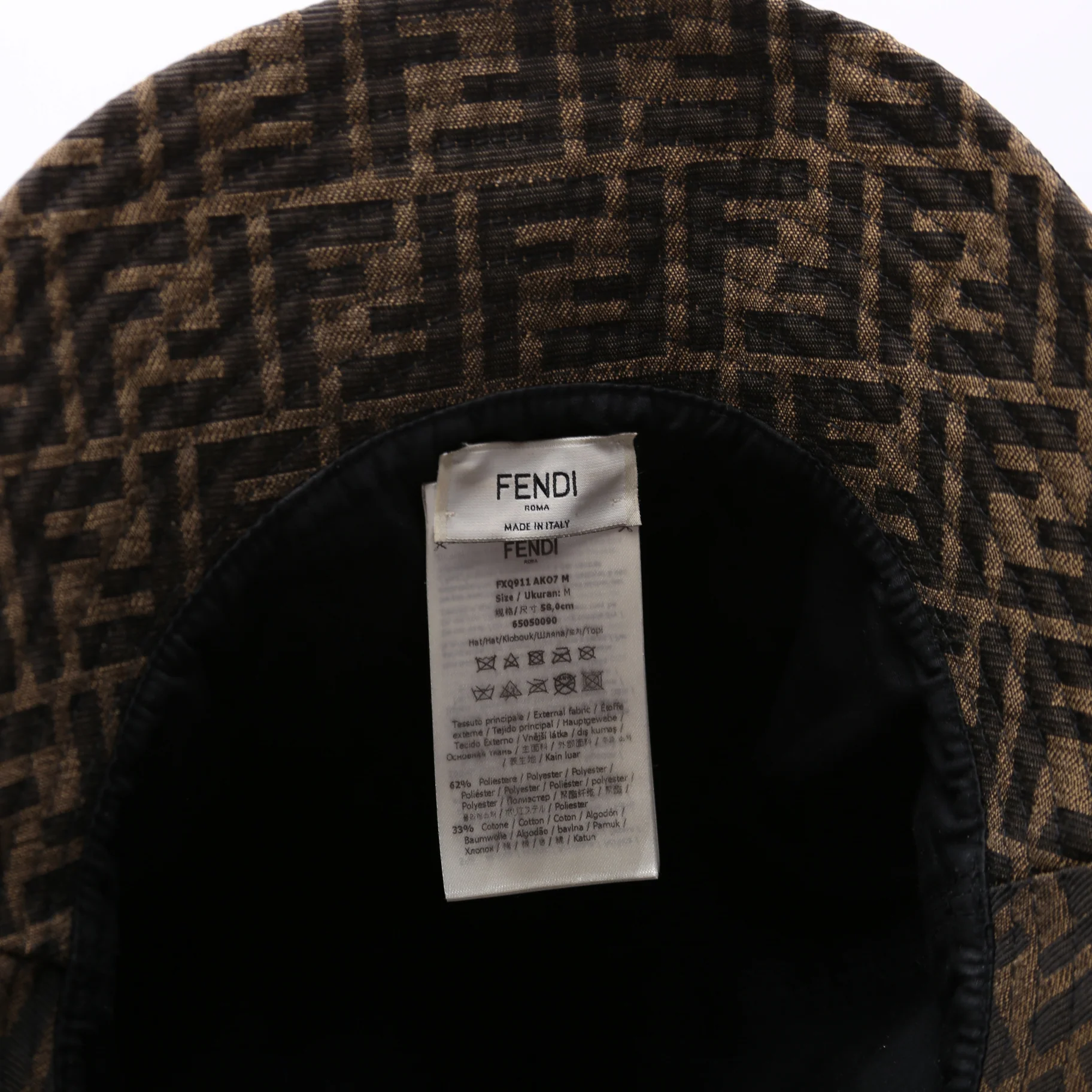 FF Zucca Canvas Bucket Size M - Image 5