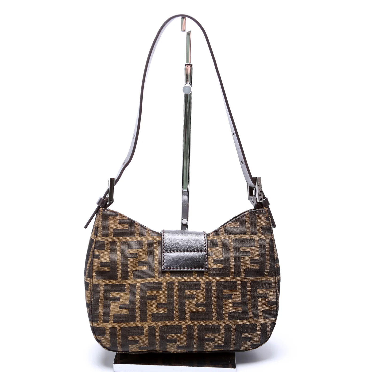 FF Zucca Mini Shoulder Bag Brown - Image 3