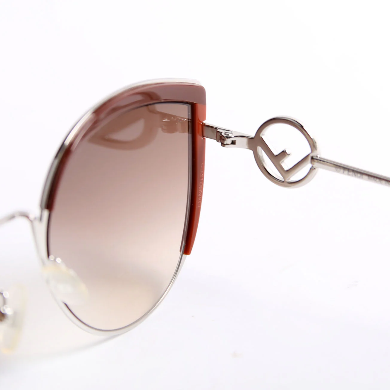FF0290/S Cat Eye Sunglasses Brown/Silver - Image 7