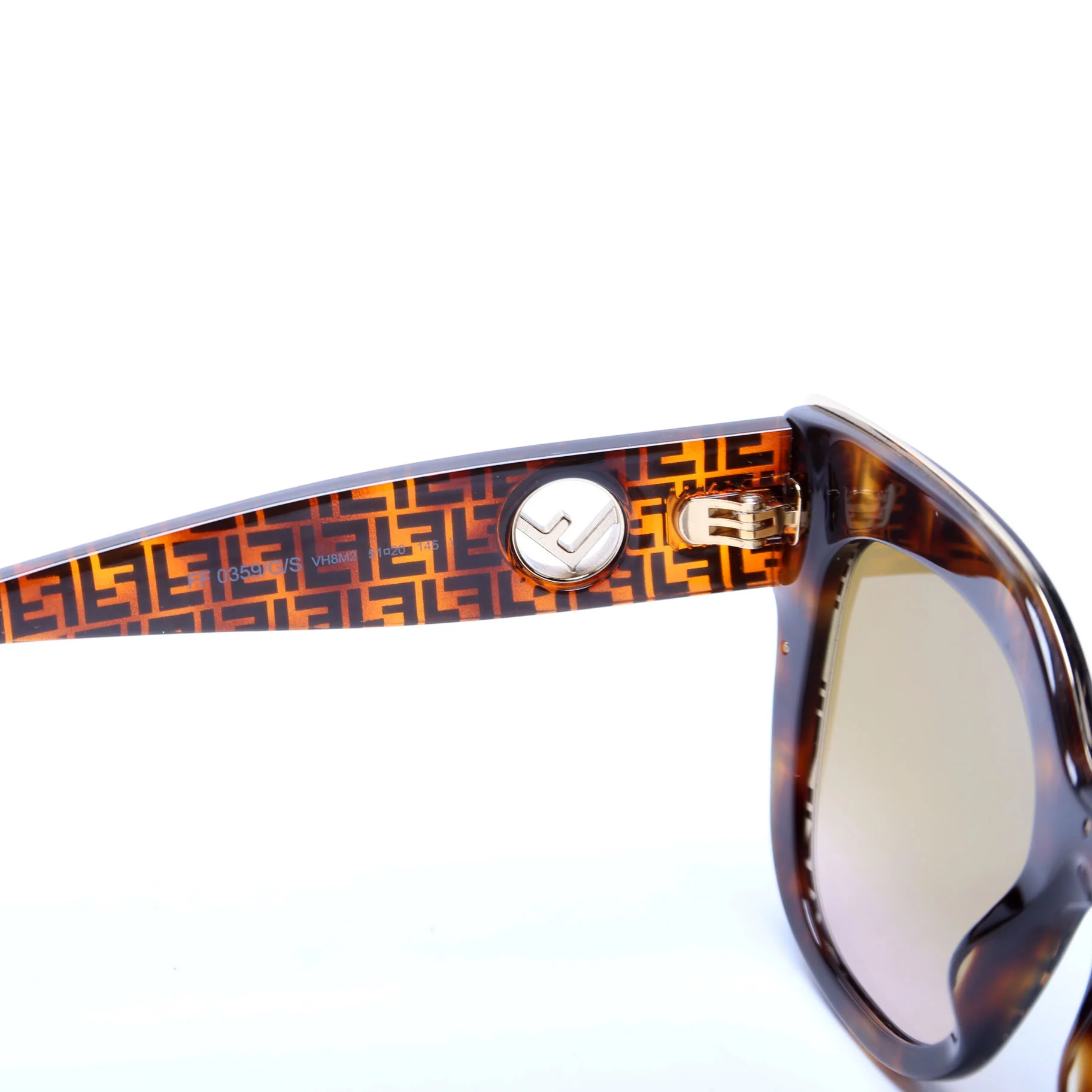 FF0359/G/S F is Fendi Cat Eye Sunglasses Brown - Image 6