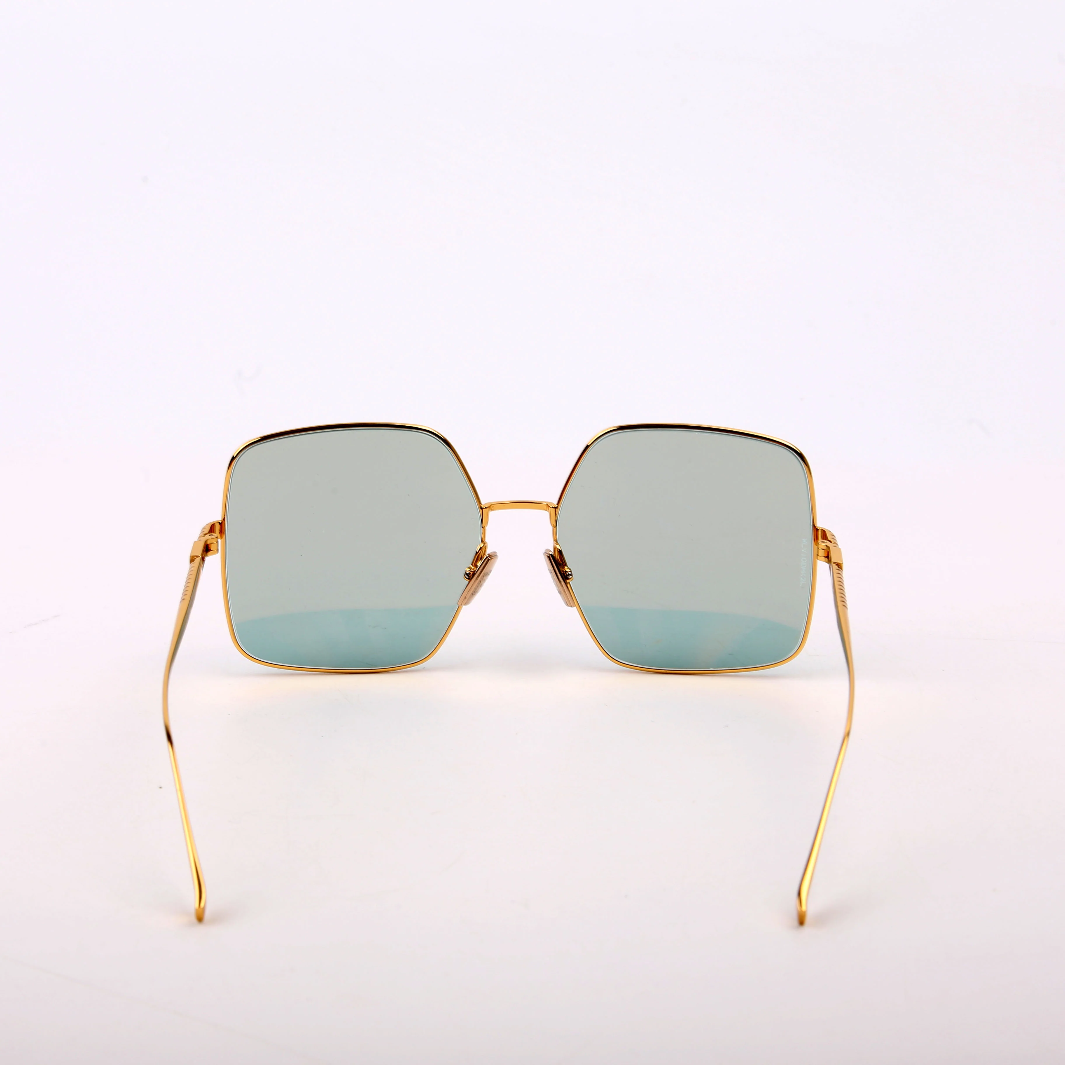 FF0439S Square Sunglasses Gold/Teal - Image 3