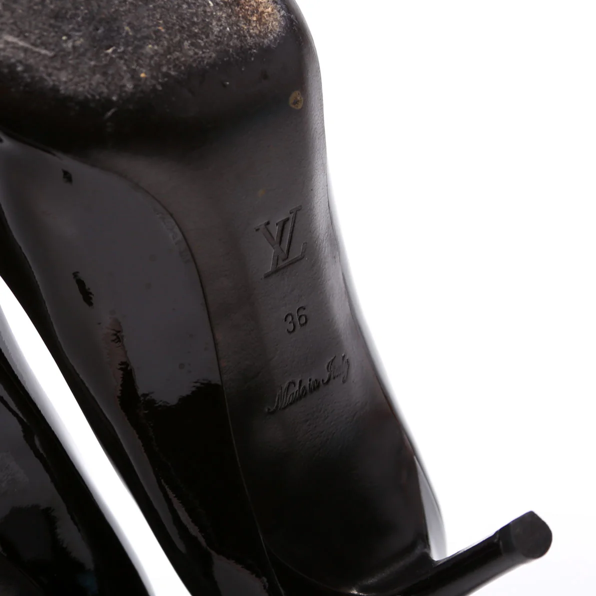 Fiance Patent Pumps Size 36 Black - Image 8