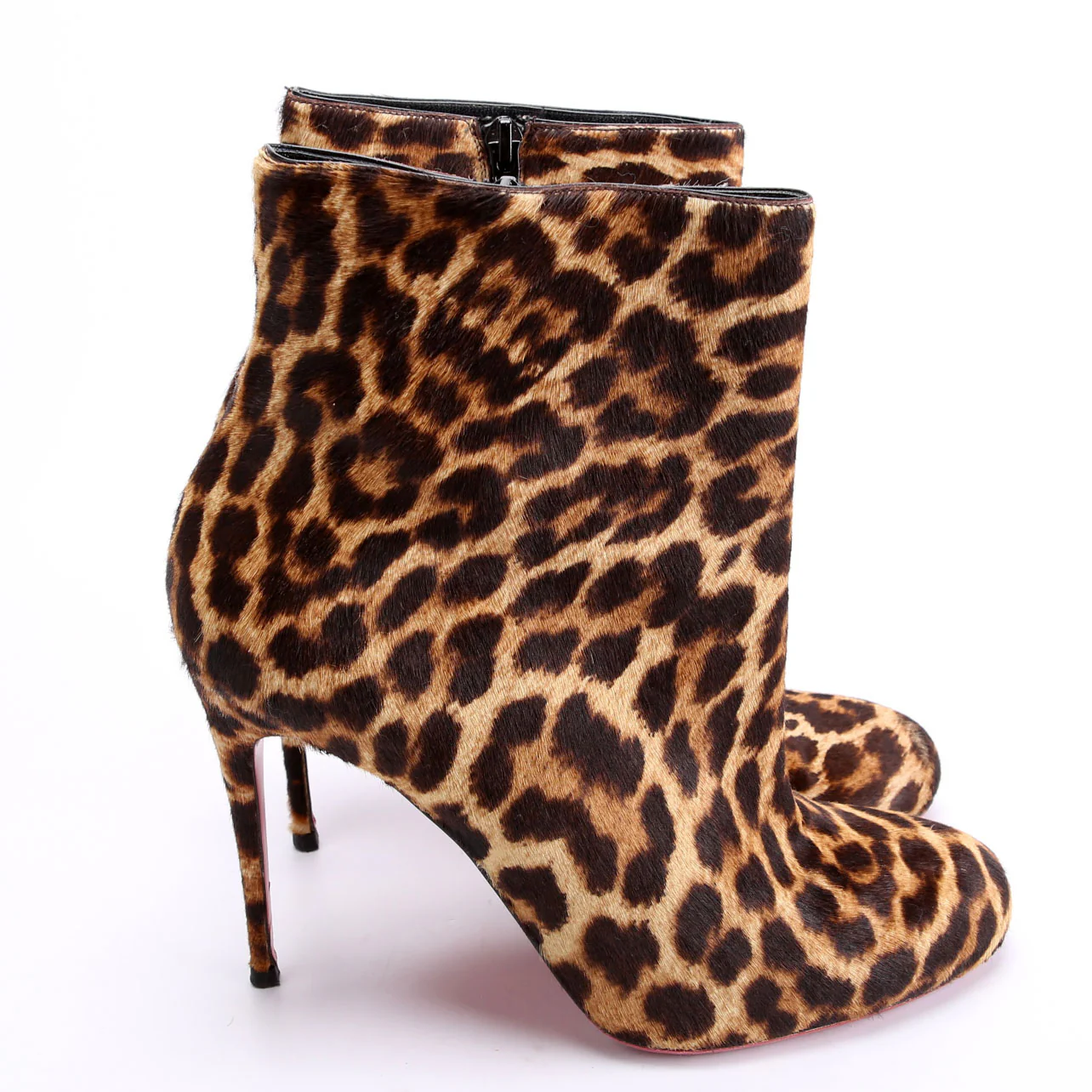 Fifi 100MM Ponyhair Booties Size 40 Brown - Image 3