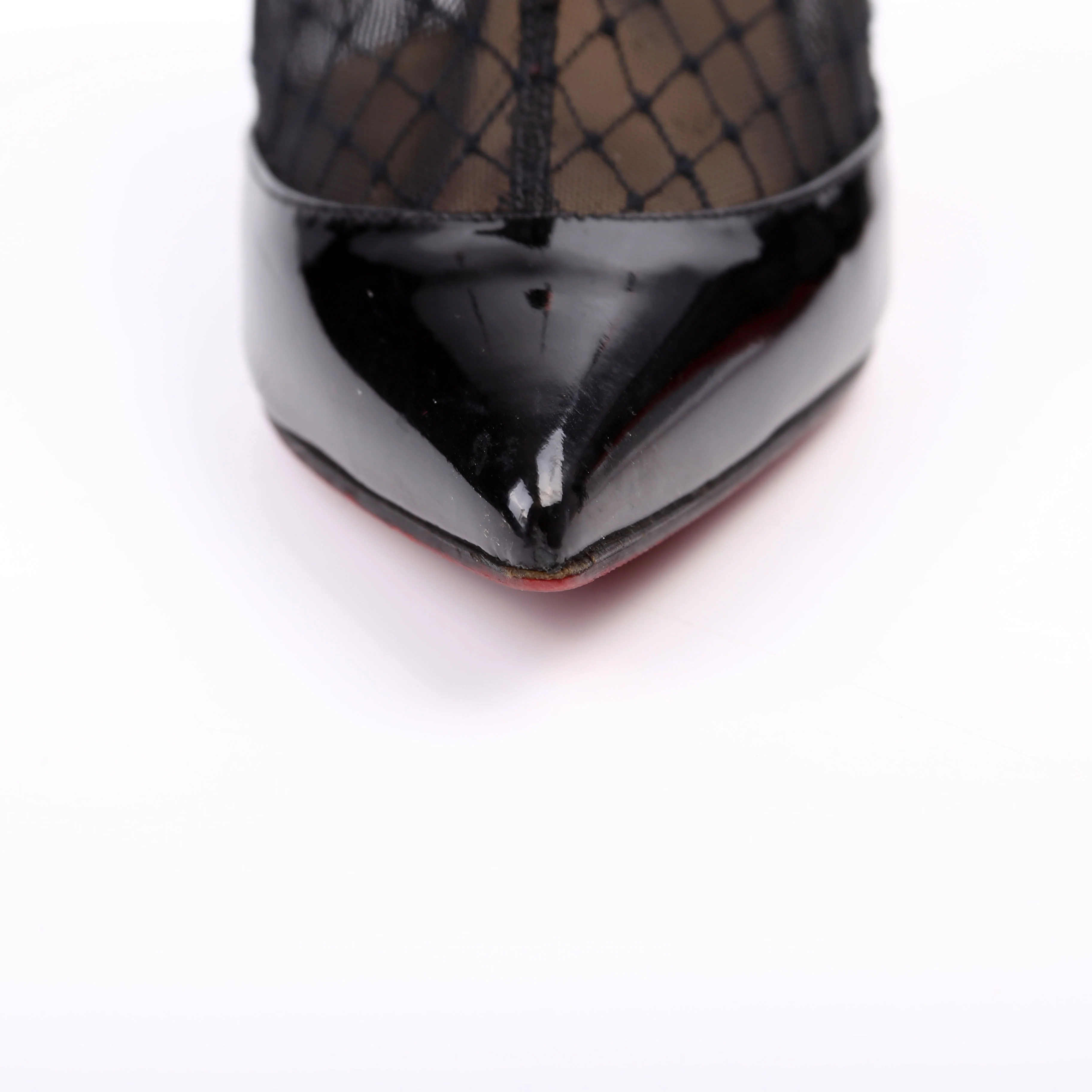 Filette Patent/Mesh Booties 100MM Size 35.5 Black - Image 10