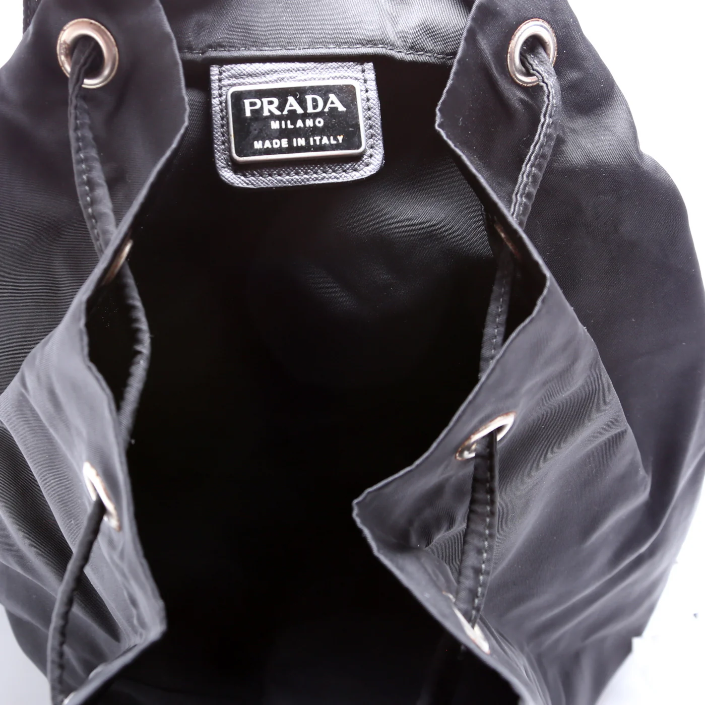 Flap Top Backpack Nylon Vintage Black - Image 8