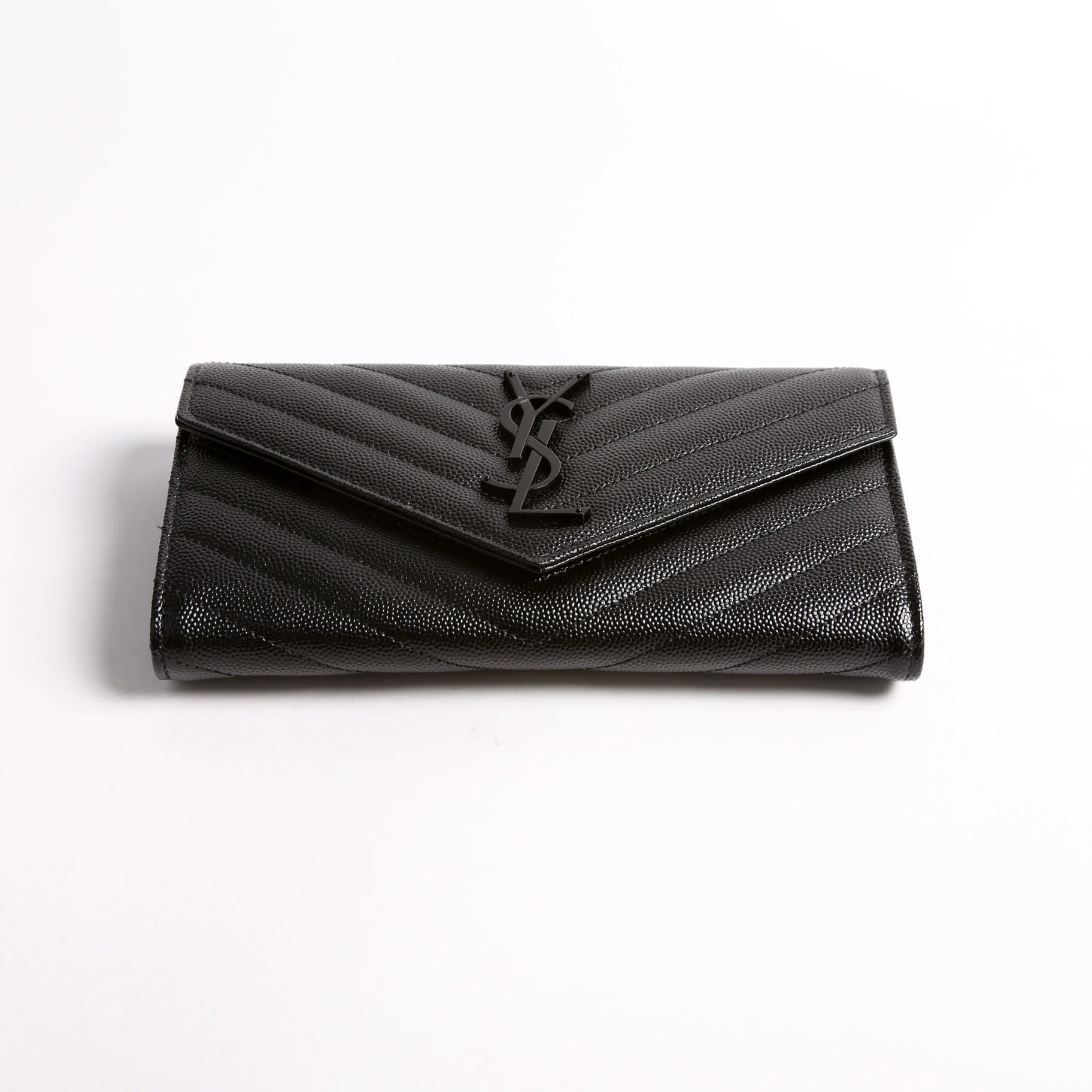 Flap Wallet Large Grain De 372264 Black - Image 3