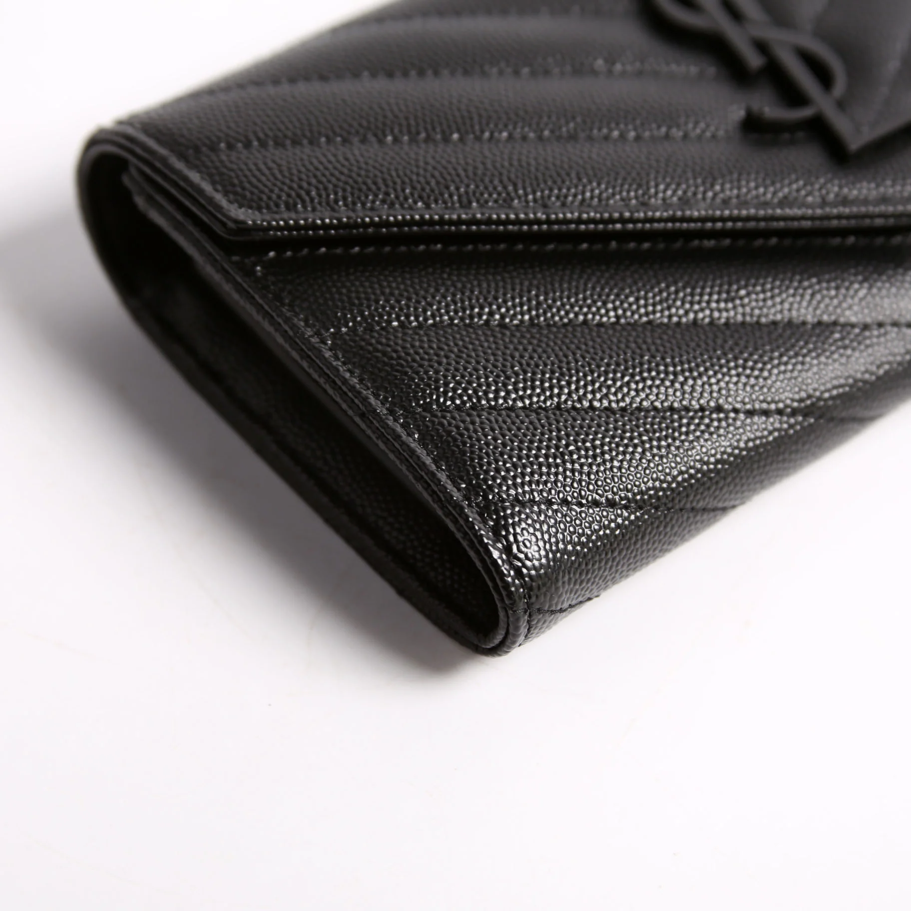 Flap Wallet Large Grain De 372264 Black - Image 4