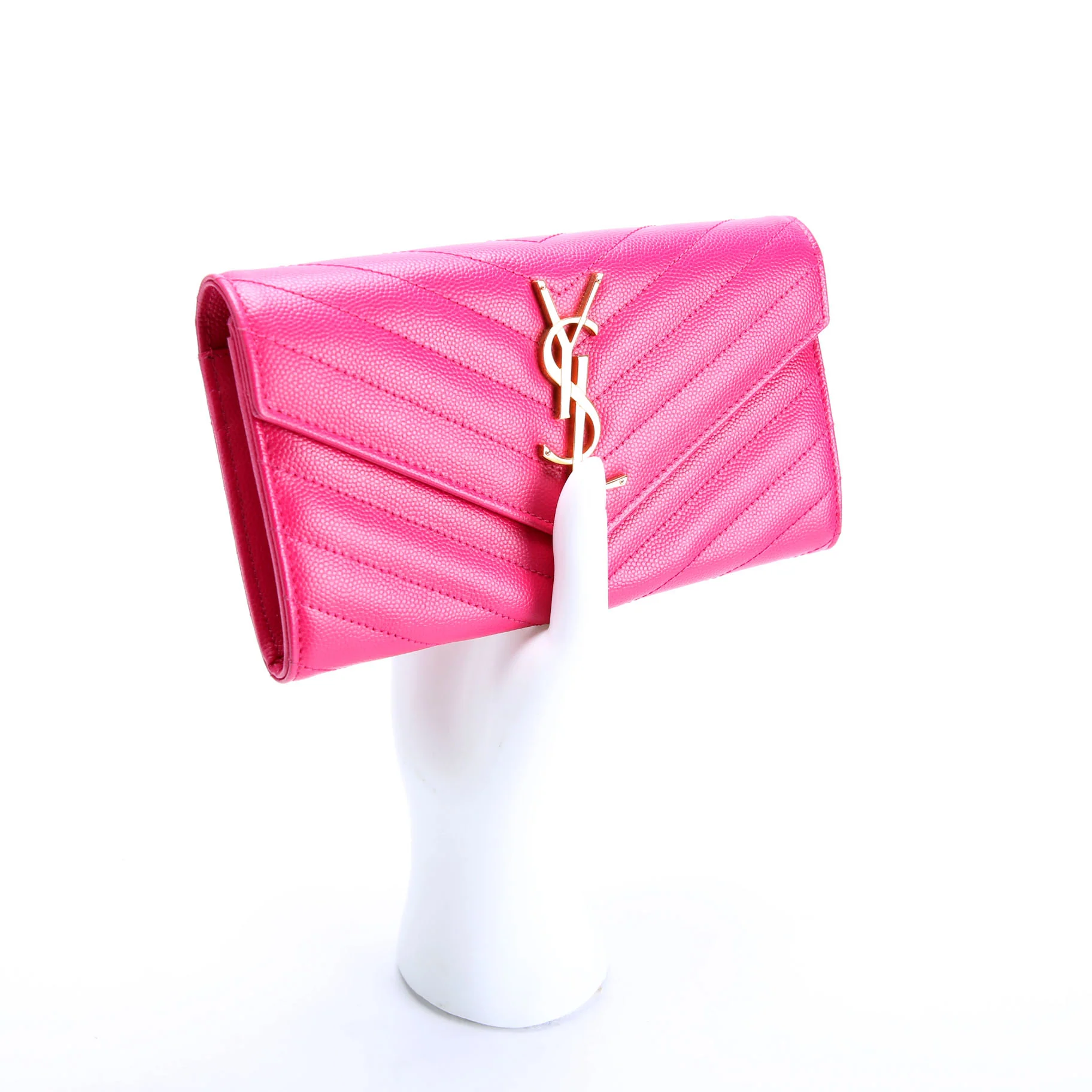 Flap Wallet Large Grain De 372264 Pink - Image 9