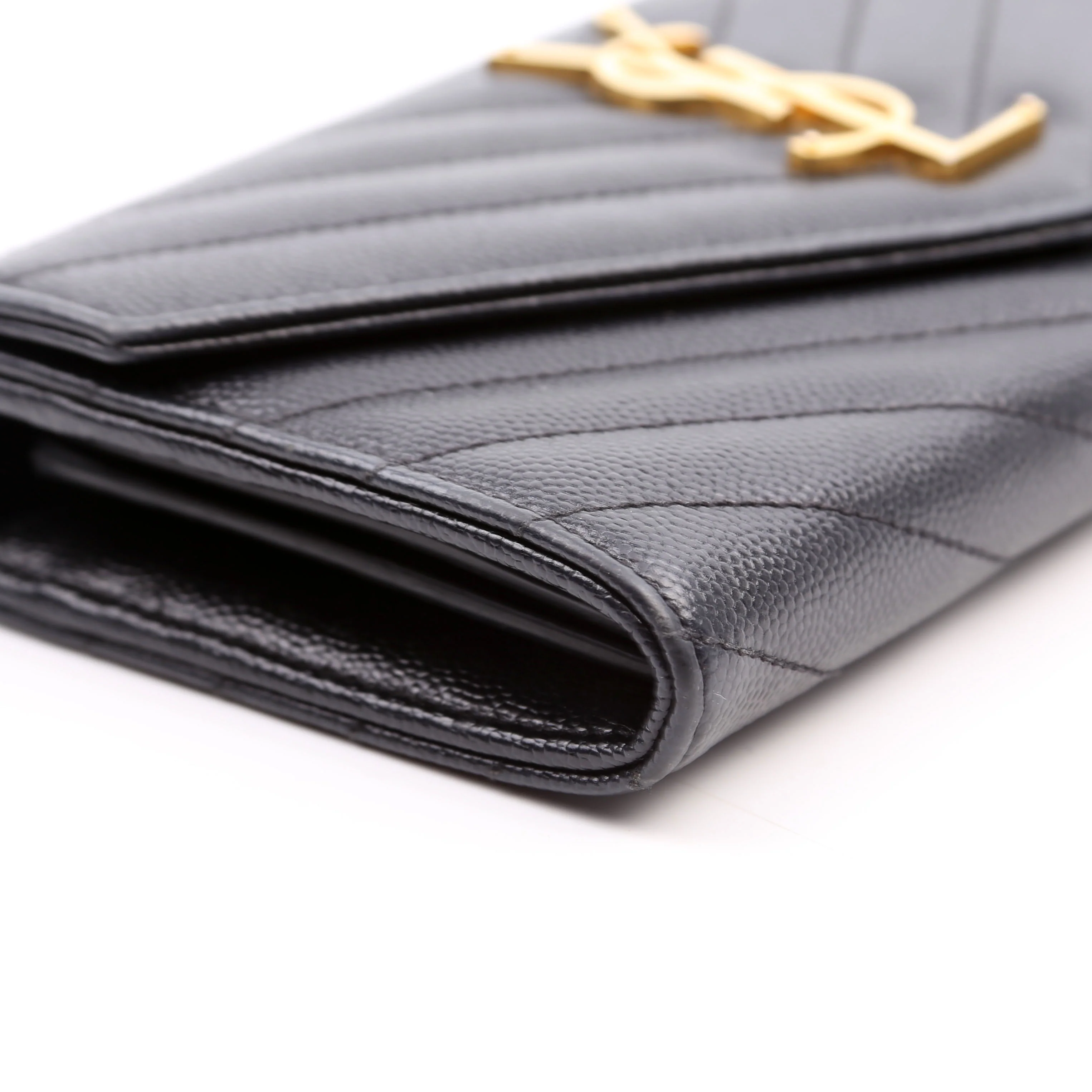 Flap Wallet Large Grain De Poudre 372264 Black - Image 6