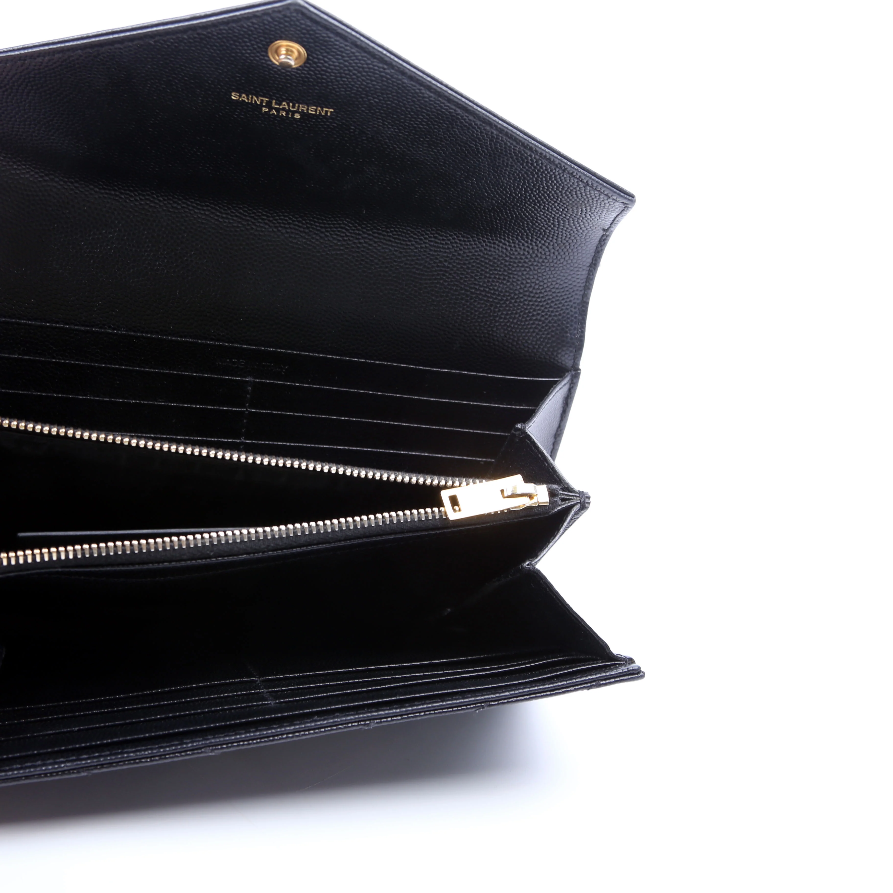 Flap Wallet Large Grain De Poudre 372264 Black - Image 9