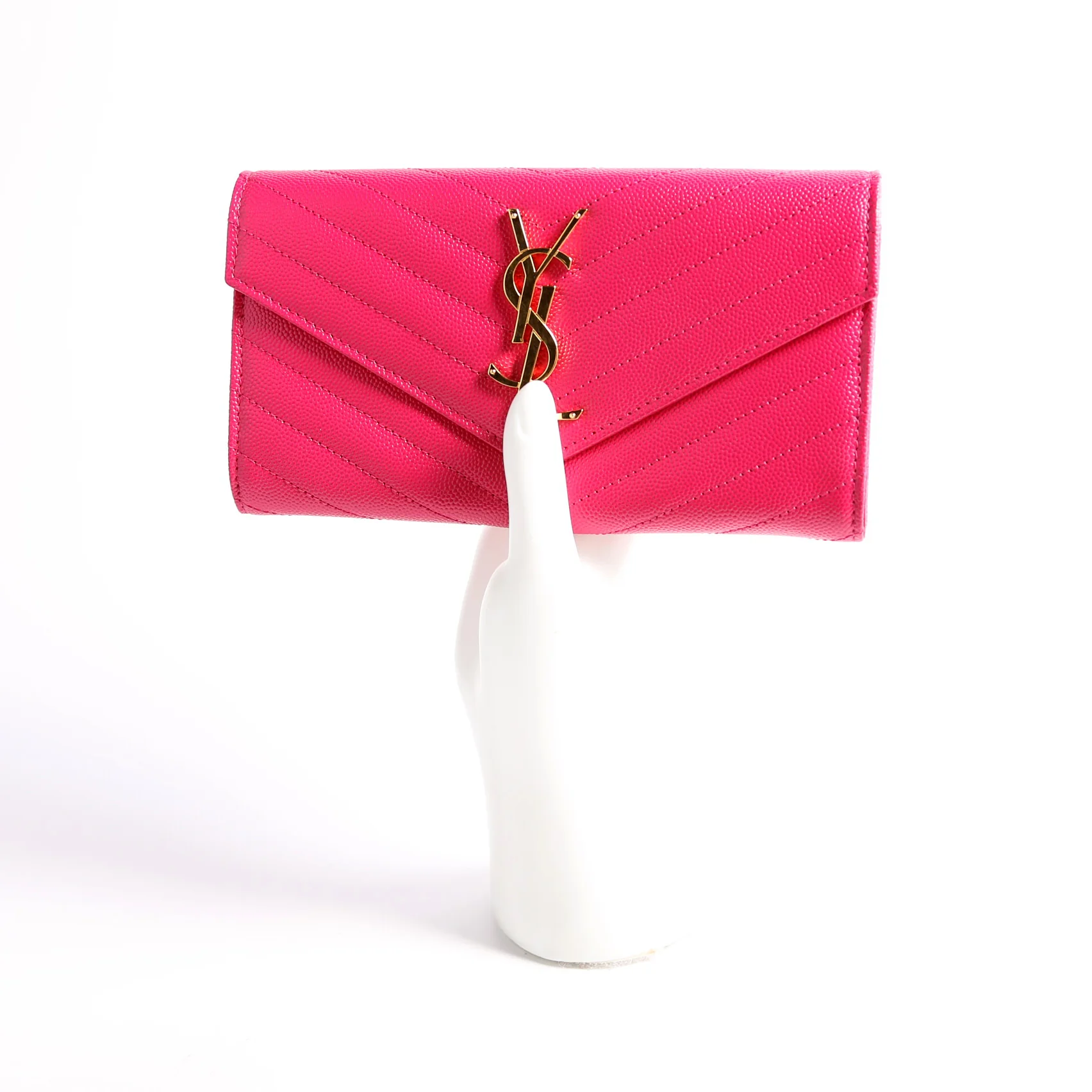 Flap Wallet Large Grain De Poudre 372264 Pink - Image 13
