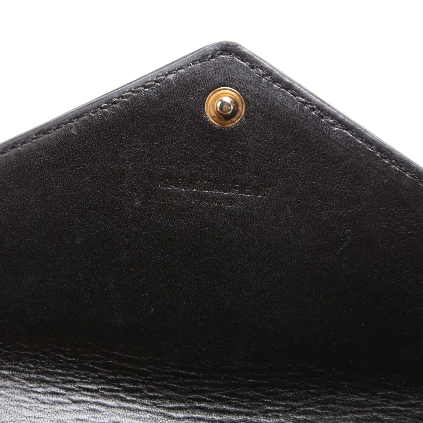 Flap Wallet Large Smooth Leather 372264 Black - Image 8