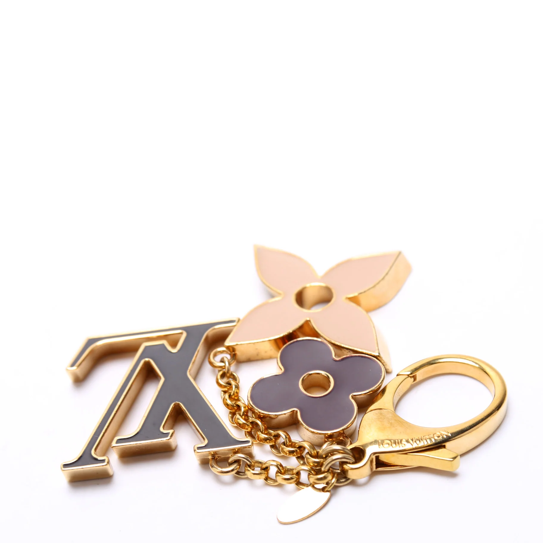 Fleur De Monogram Bag Charm - Image 4