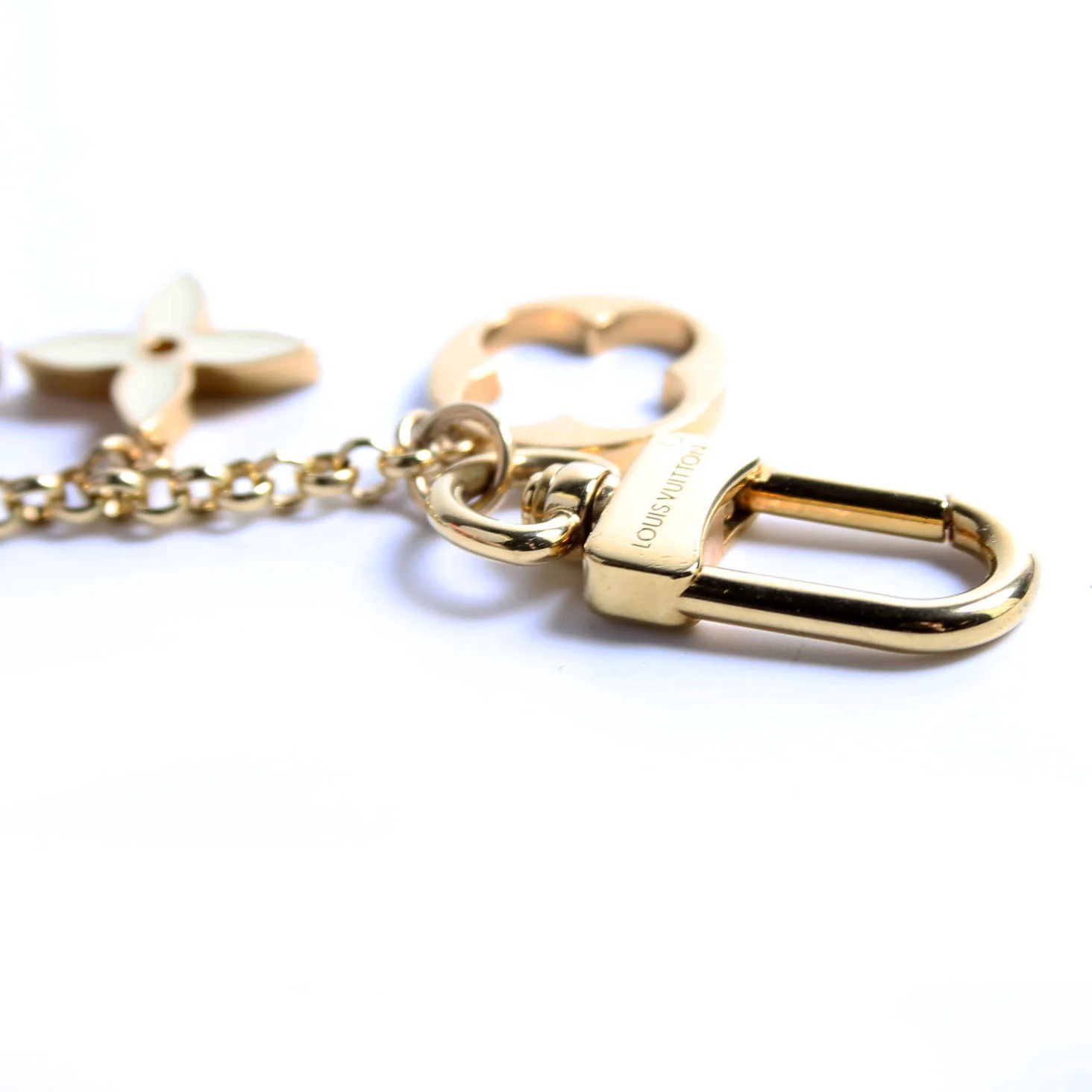 Fleur De Monogram Bag Charm - Image 4