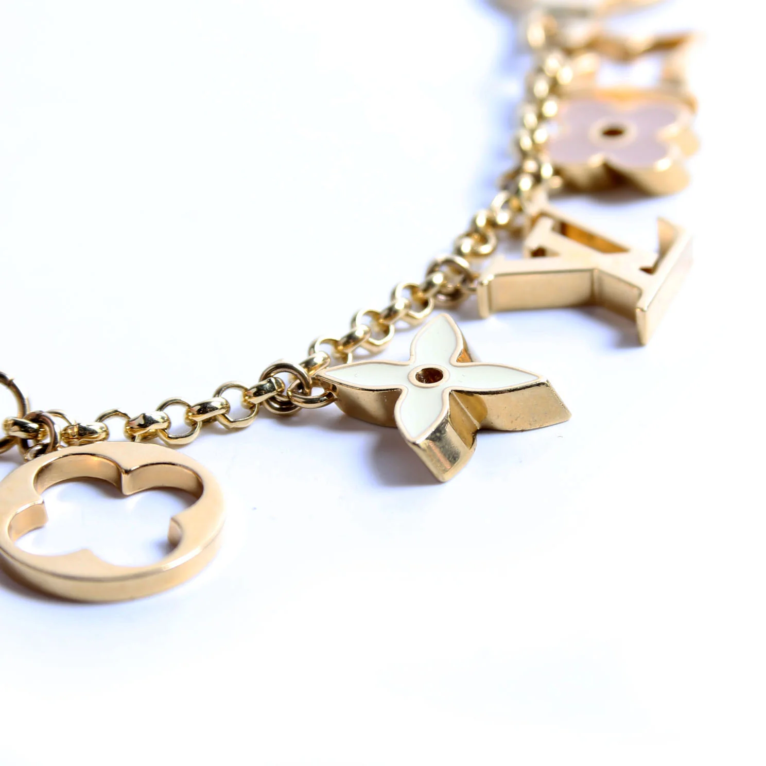 Fleur De Monogram Bag Charm - Image 5