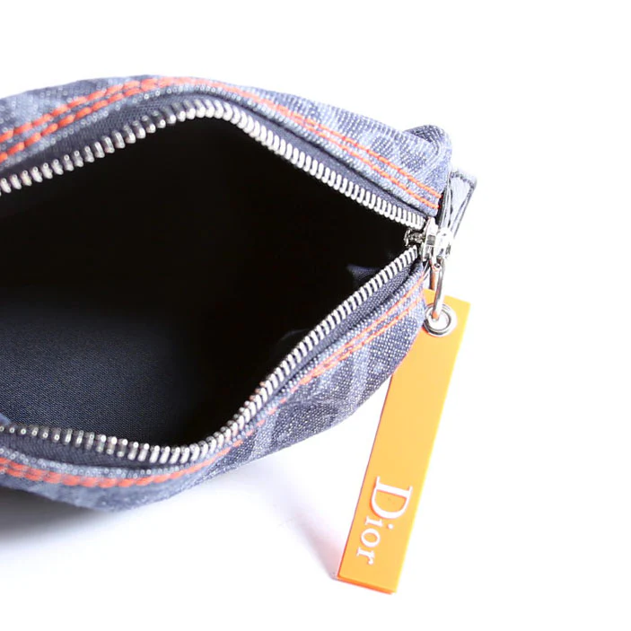 Flight Trotter Cosmetic Pouch Denim Monogram Blue - Image 10