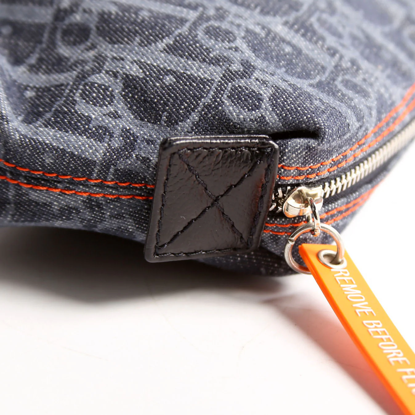 Flight Trotter Cosmetic Pouch Denim Monogram Blue - Image 8