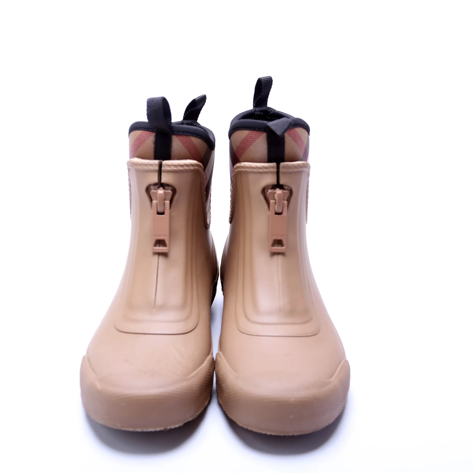 Flinton Check Neoprene Rubber Rain Boots Size 37 - Image 2