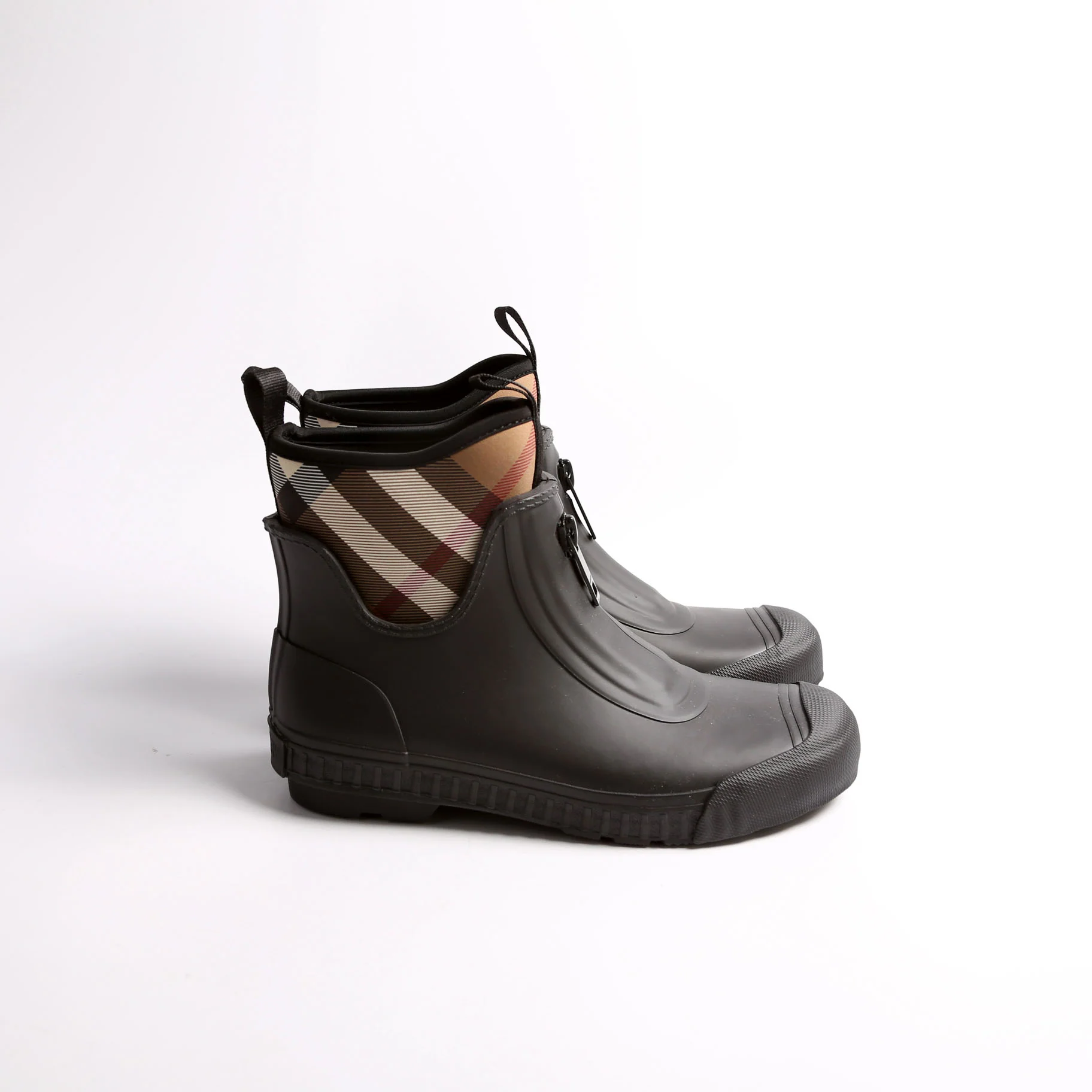 Flinton Plaid Check Rain Boots Size 40 - Image 5