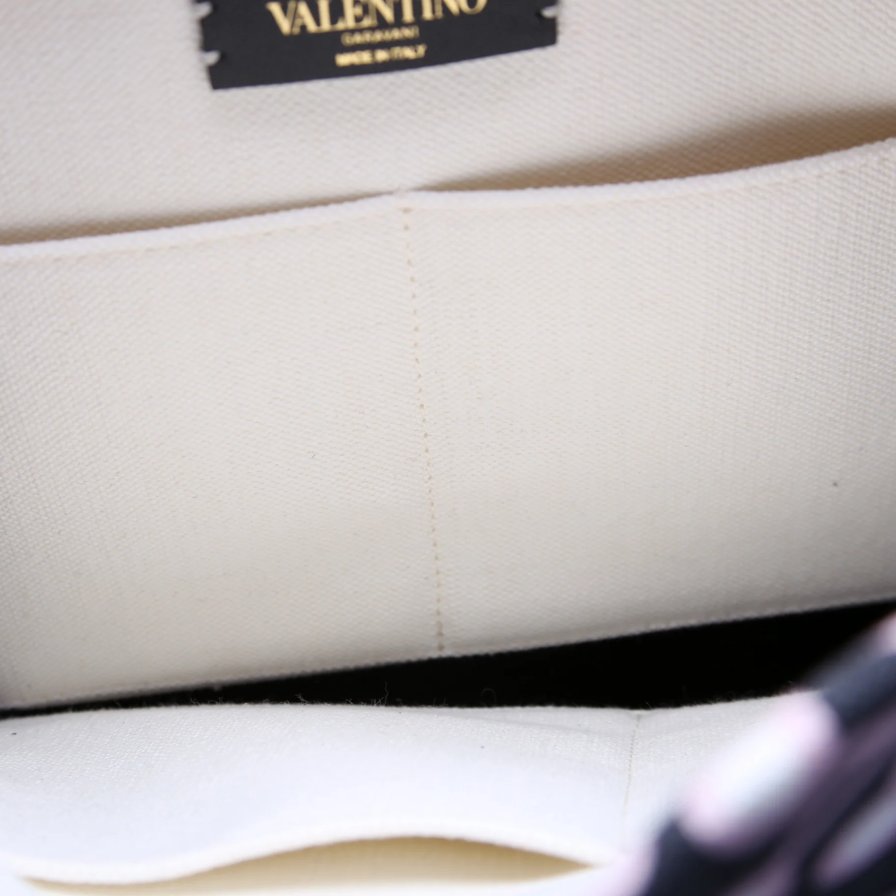 Floral Canvas/Calfskin Tote - Image 8