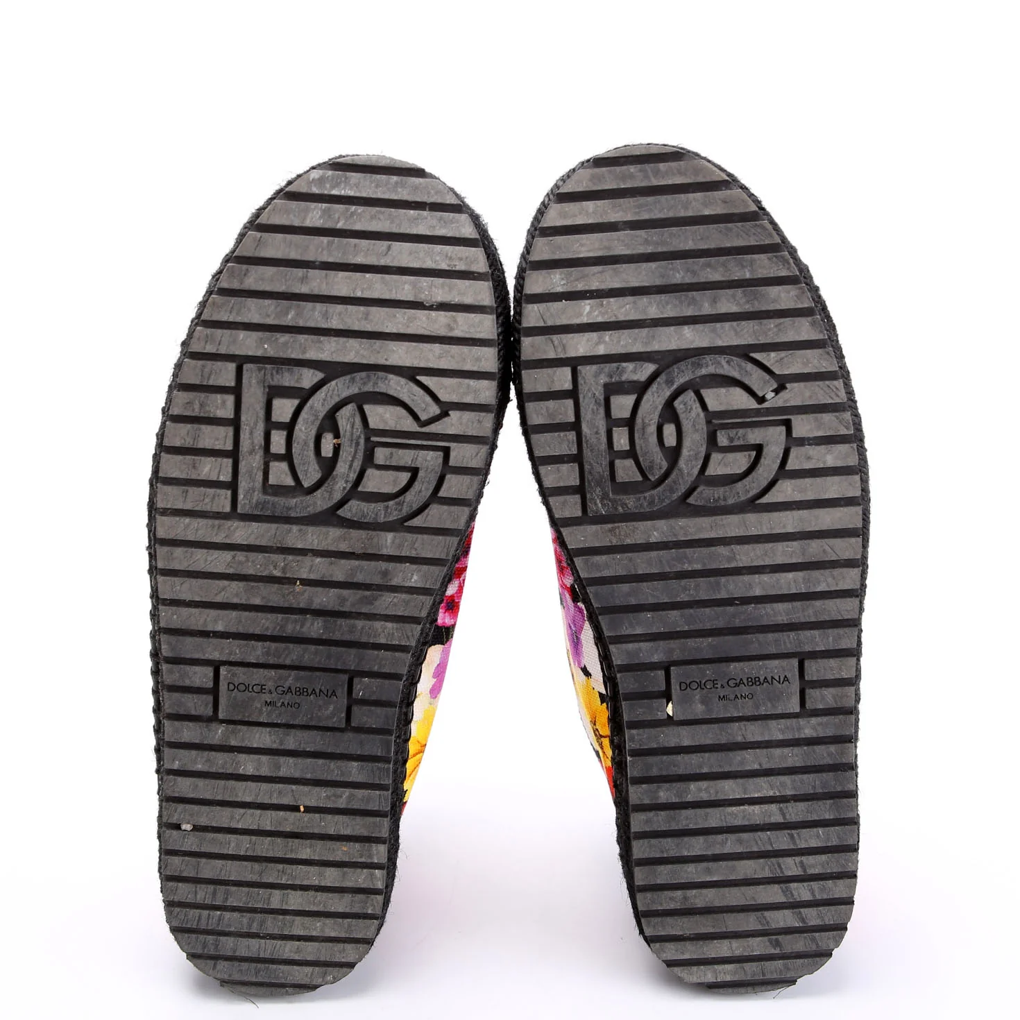 Floral Espadrille Sneakers Size 38 Black/Multicolor - Image 6