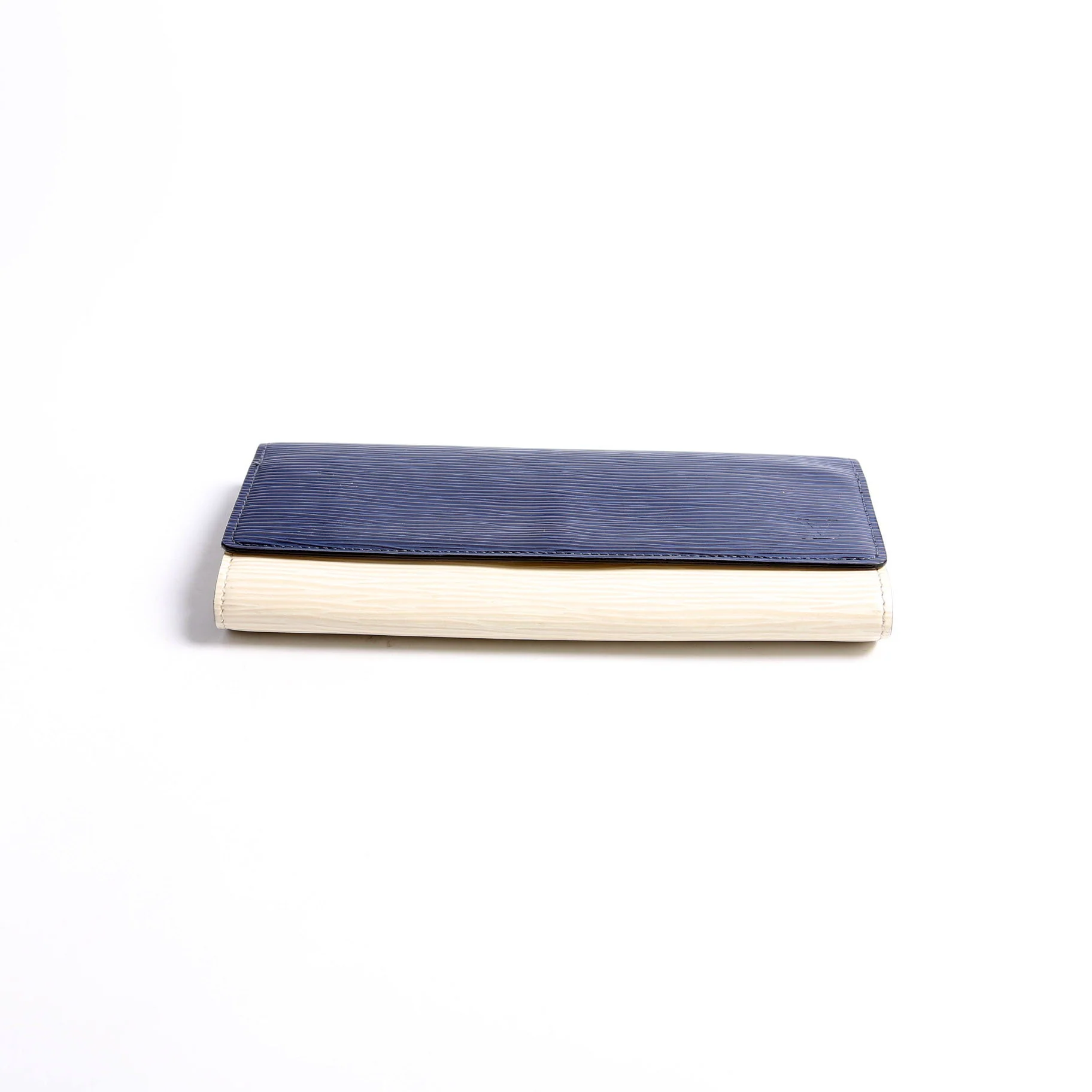 Flore Long Wallet Epi Blue/Cream - Image 3