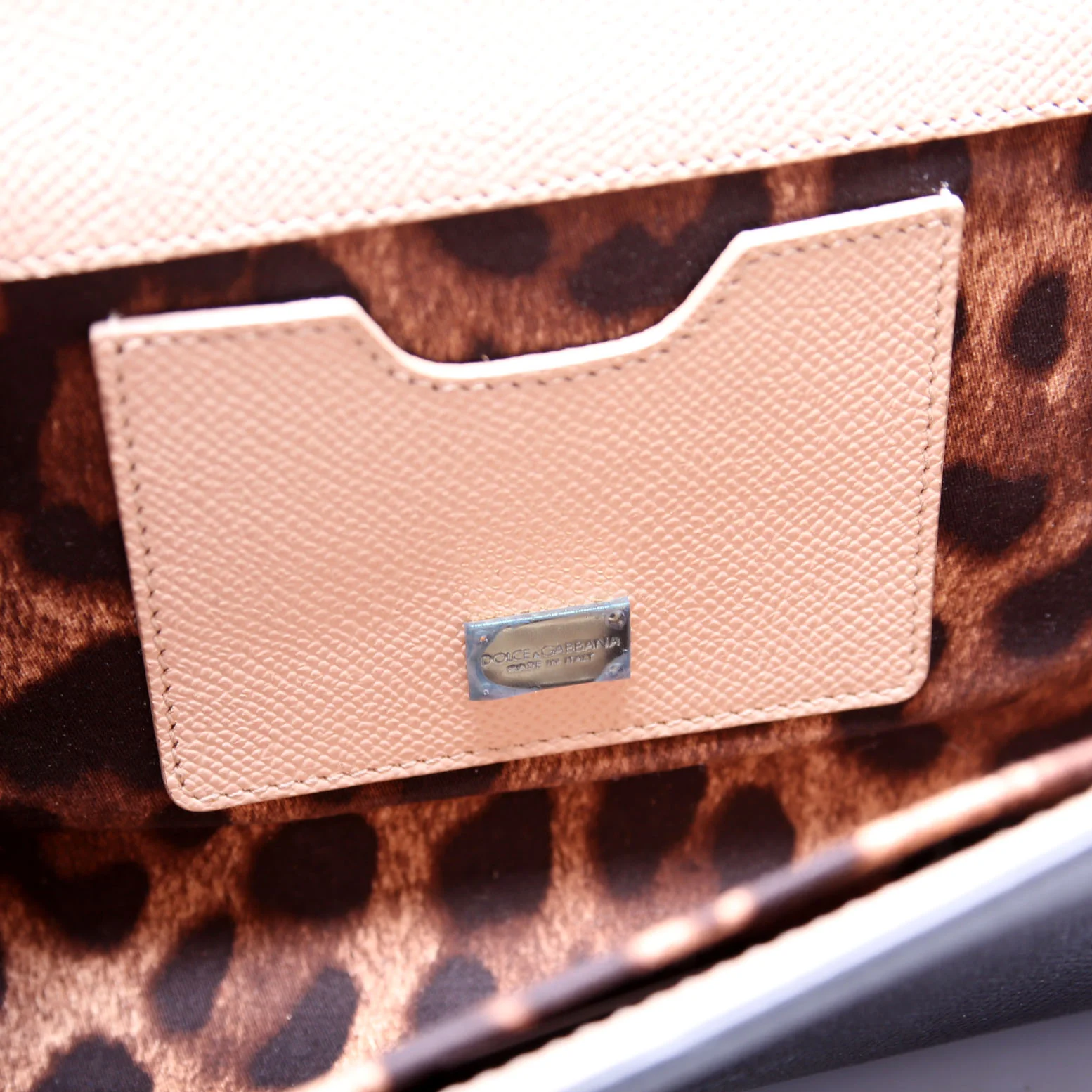 Flower Padlock Crossbody Leather Black - Image 9