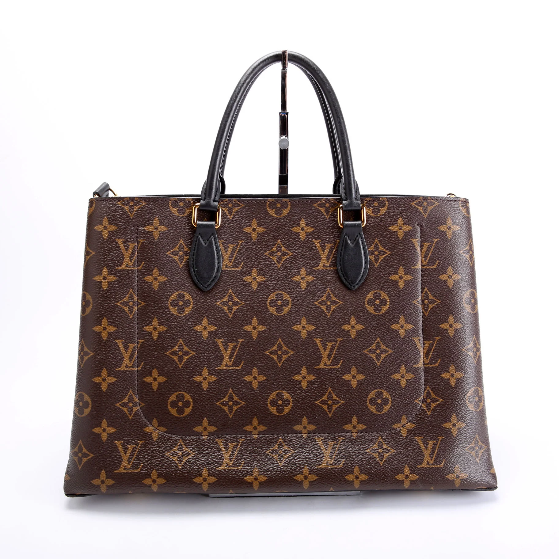 Flower Tote Monogram Black - Image 3