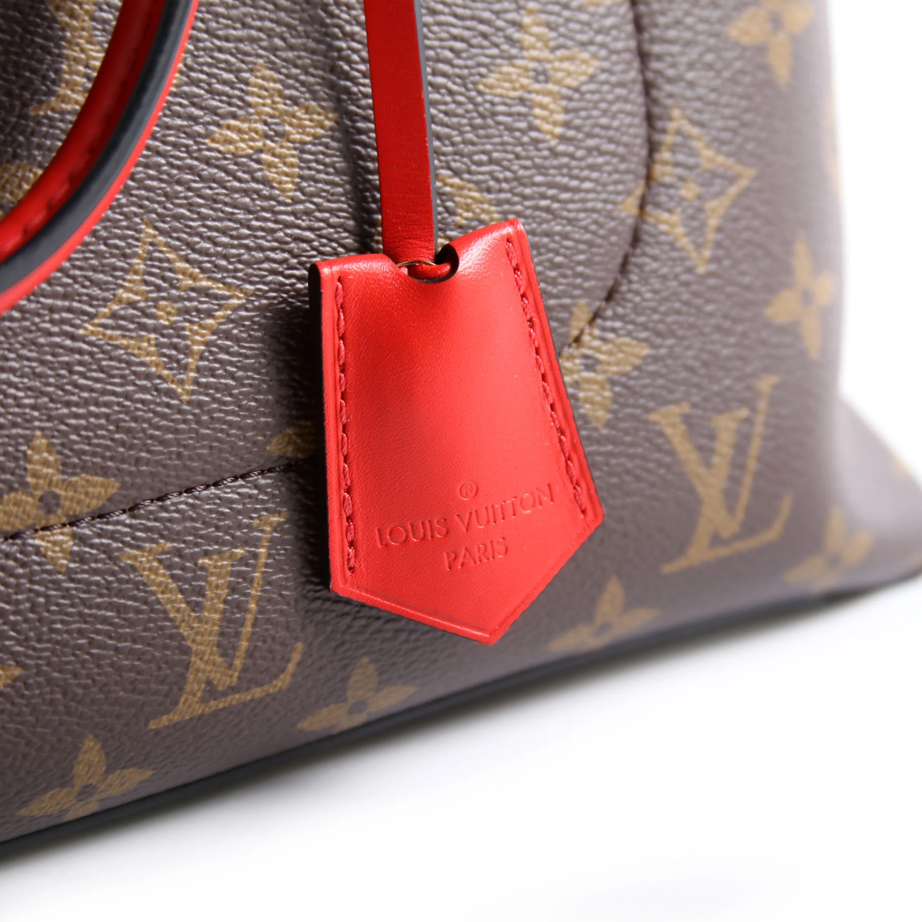 Flower Tote Monogram Red - Image 12
