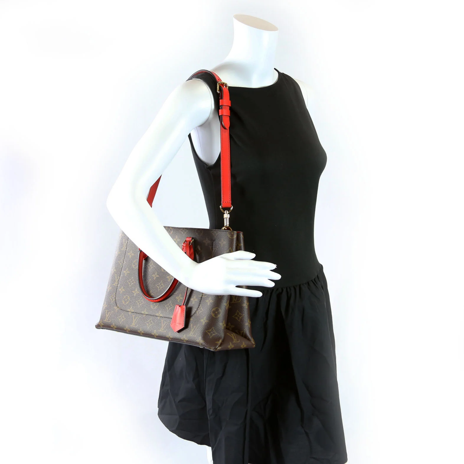 Flower Tote Monogram Red - Image 16