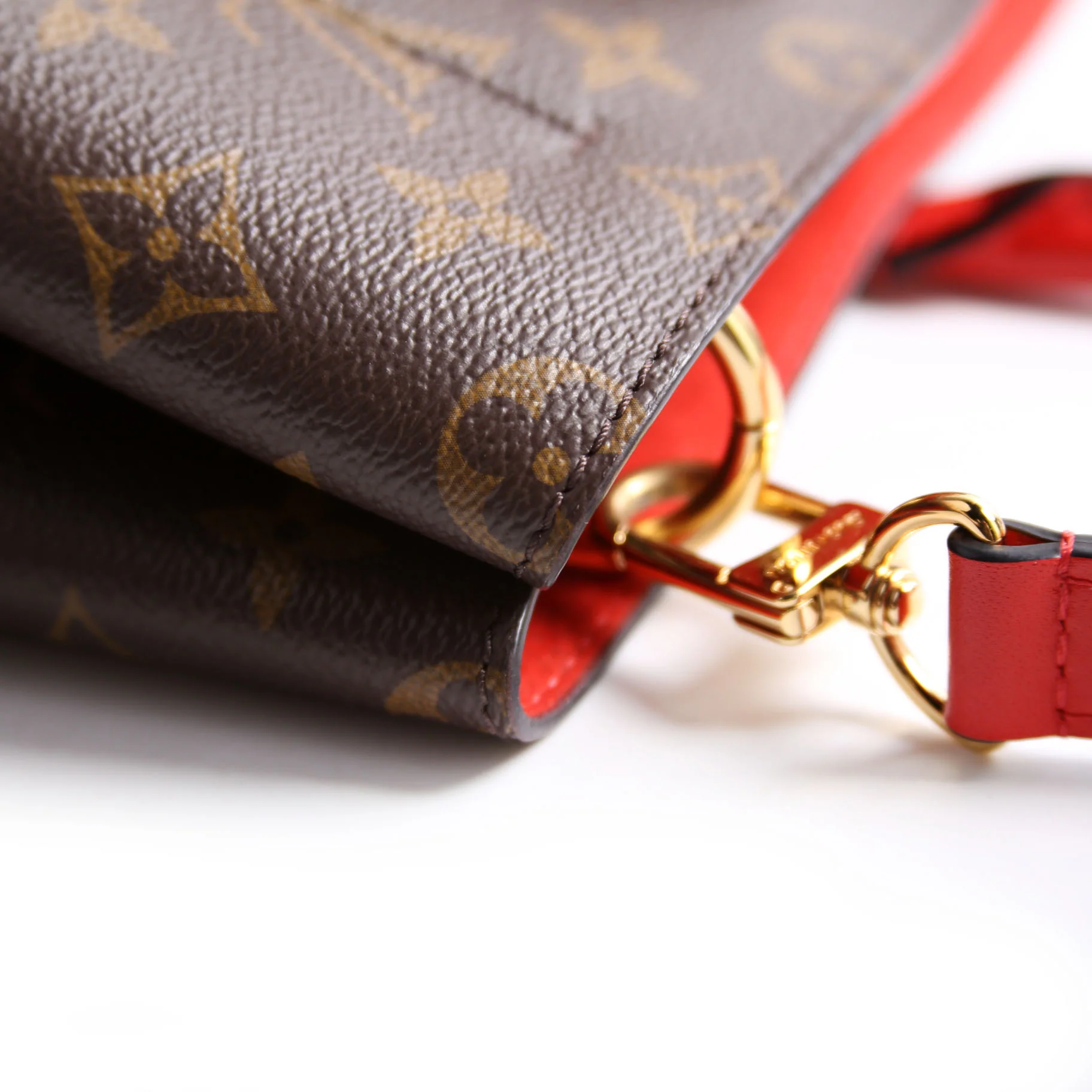 Flower Tote Monogram Red - Image 9