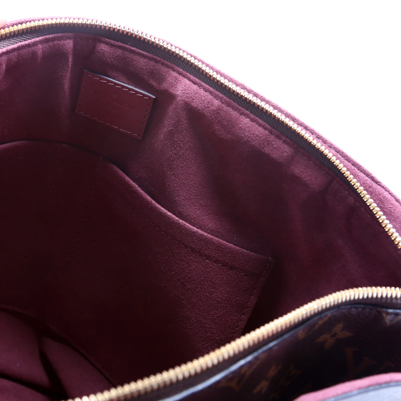 Flower Zipped Tote MM Monogram Berry - Image 8