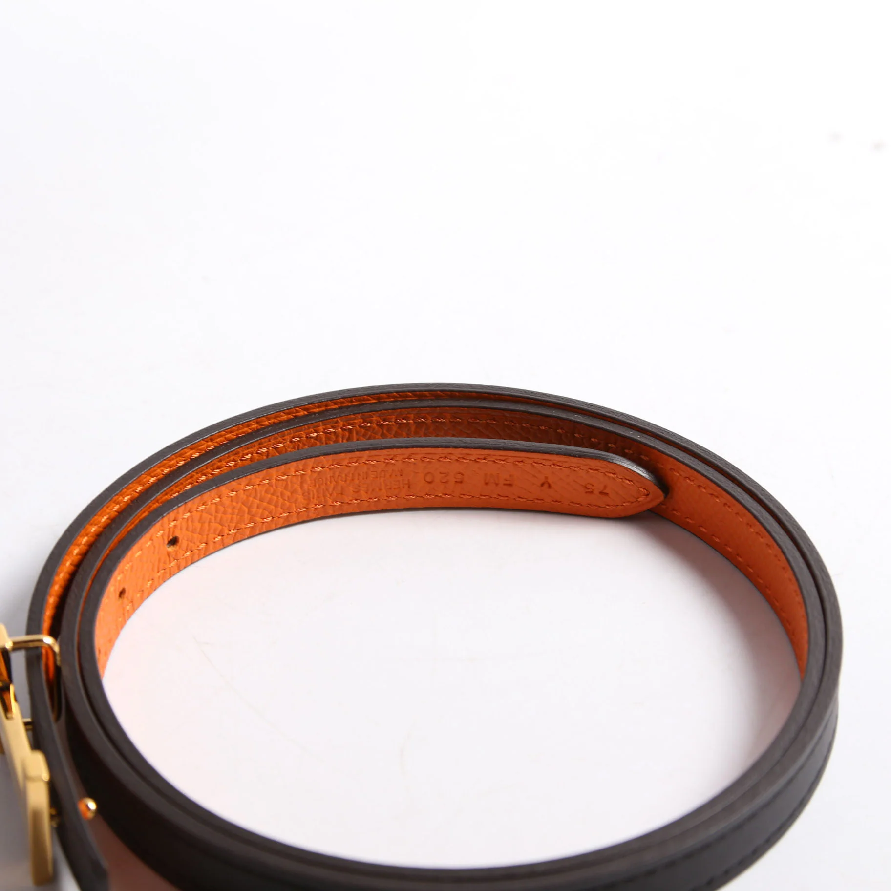 Focus 75MM Belt Size 75 Black/Orange - Image 2