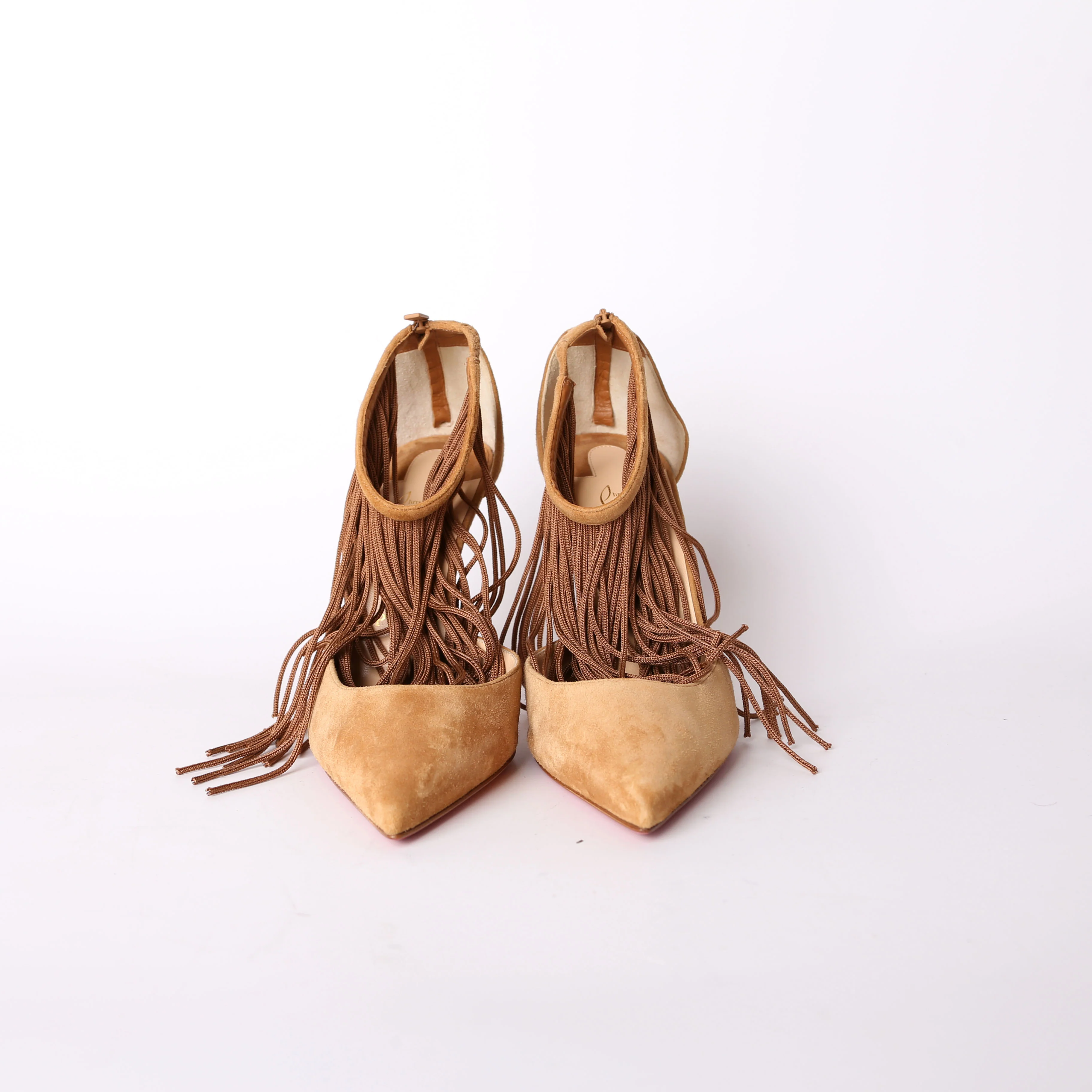 Fringe Trim Accent Pumps Size 39 - Image 2