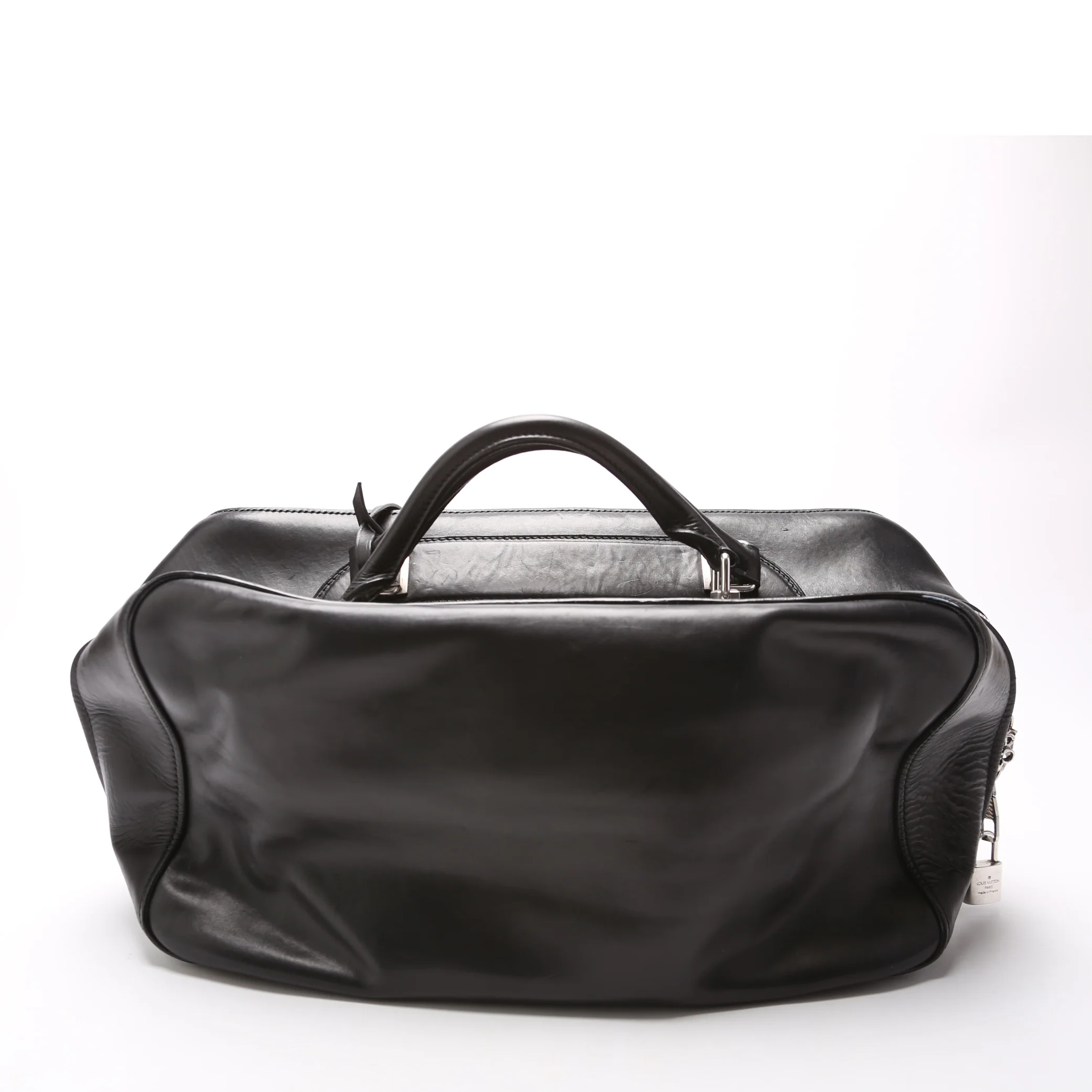 Frontier Leather Suitcase Black - Image 3