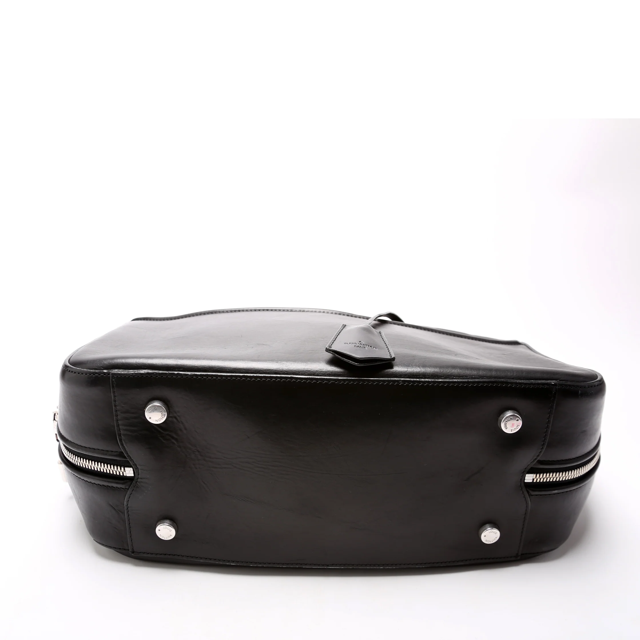 Frontier Leather Suitcase Black - Image 4
