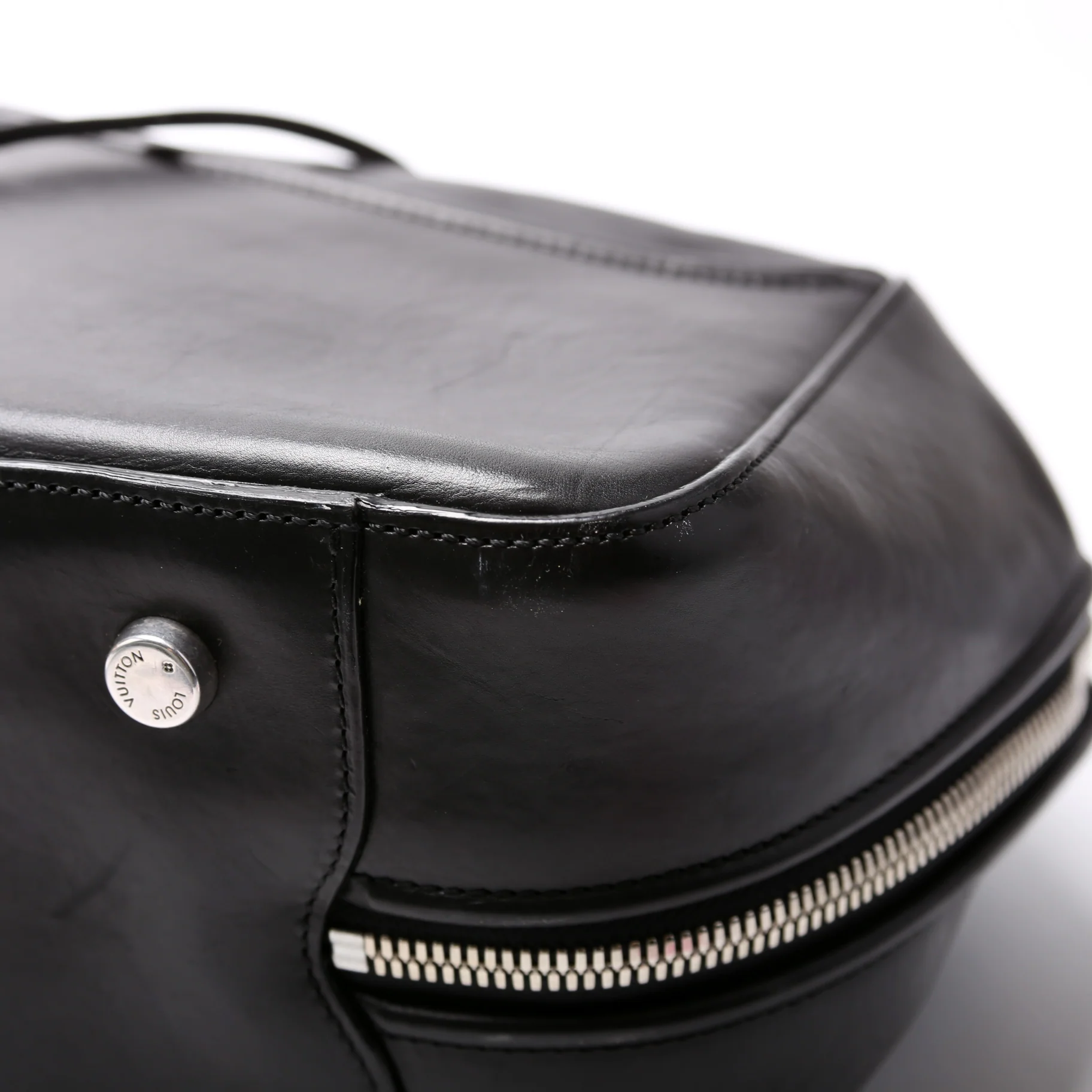 Frontier Leather Suitcase Black - Image 7