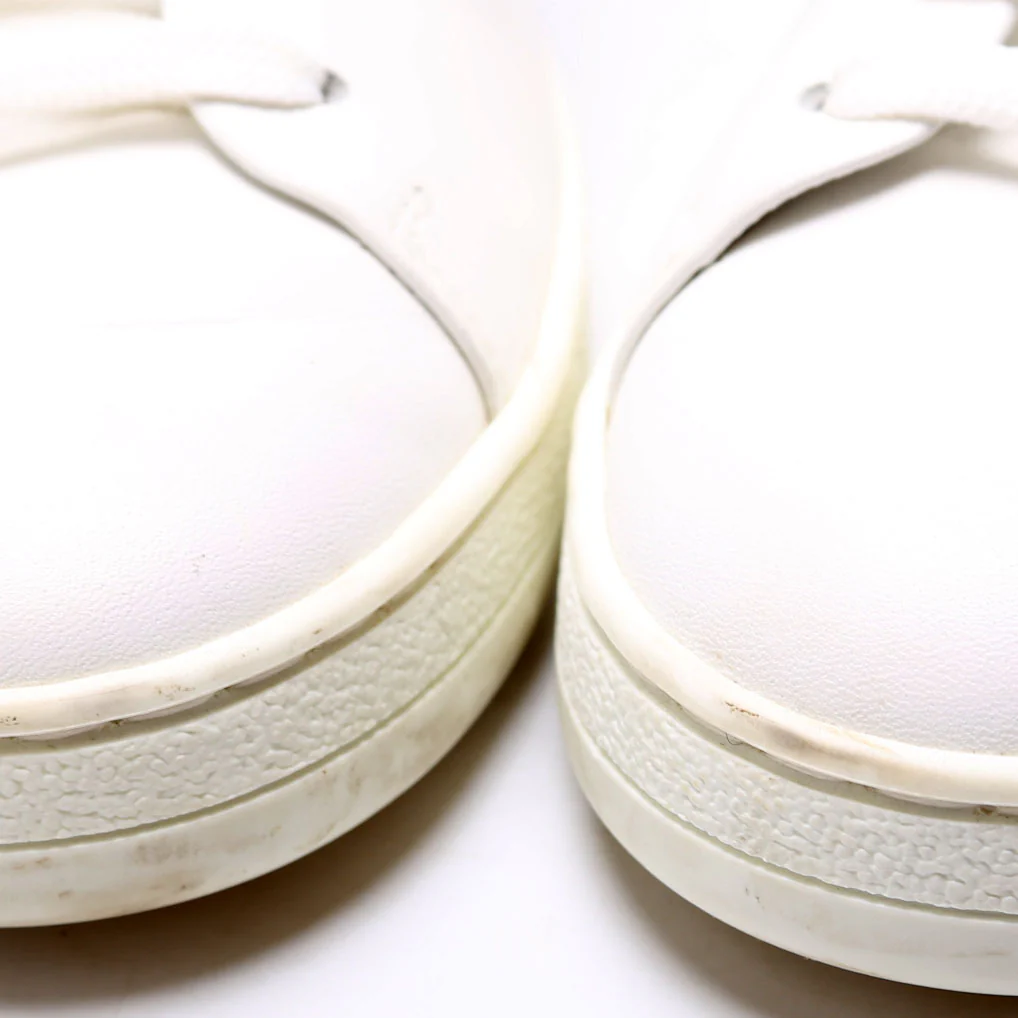 Frontrow Calfskin/Monogram Sneakers Size 38 White - Image 8