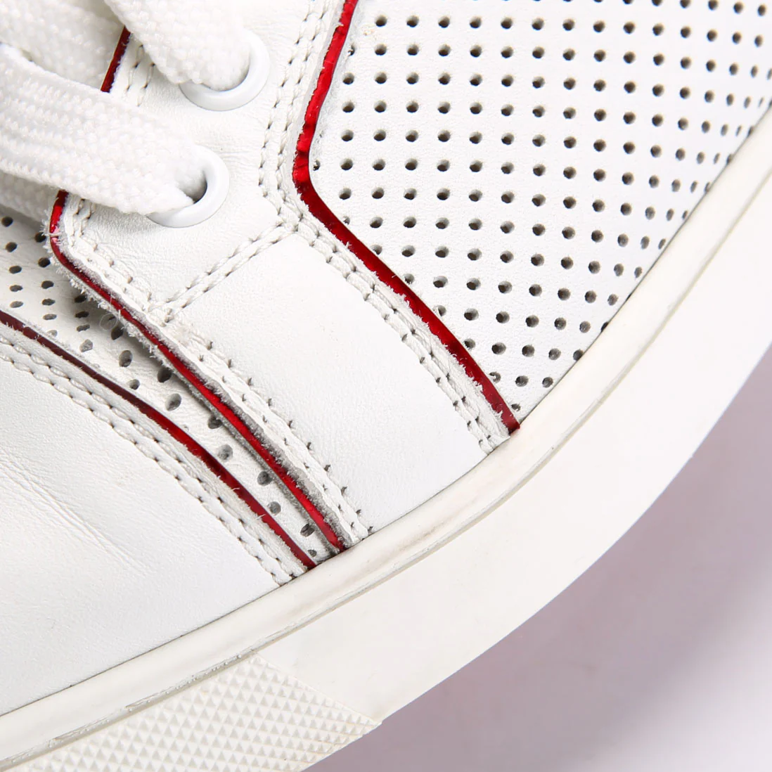 Fun Vieira Flat Sneakers White/Red - Image 6
