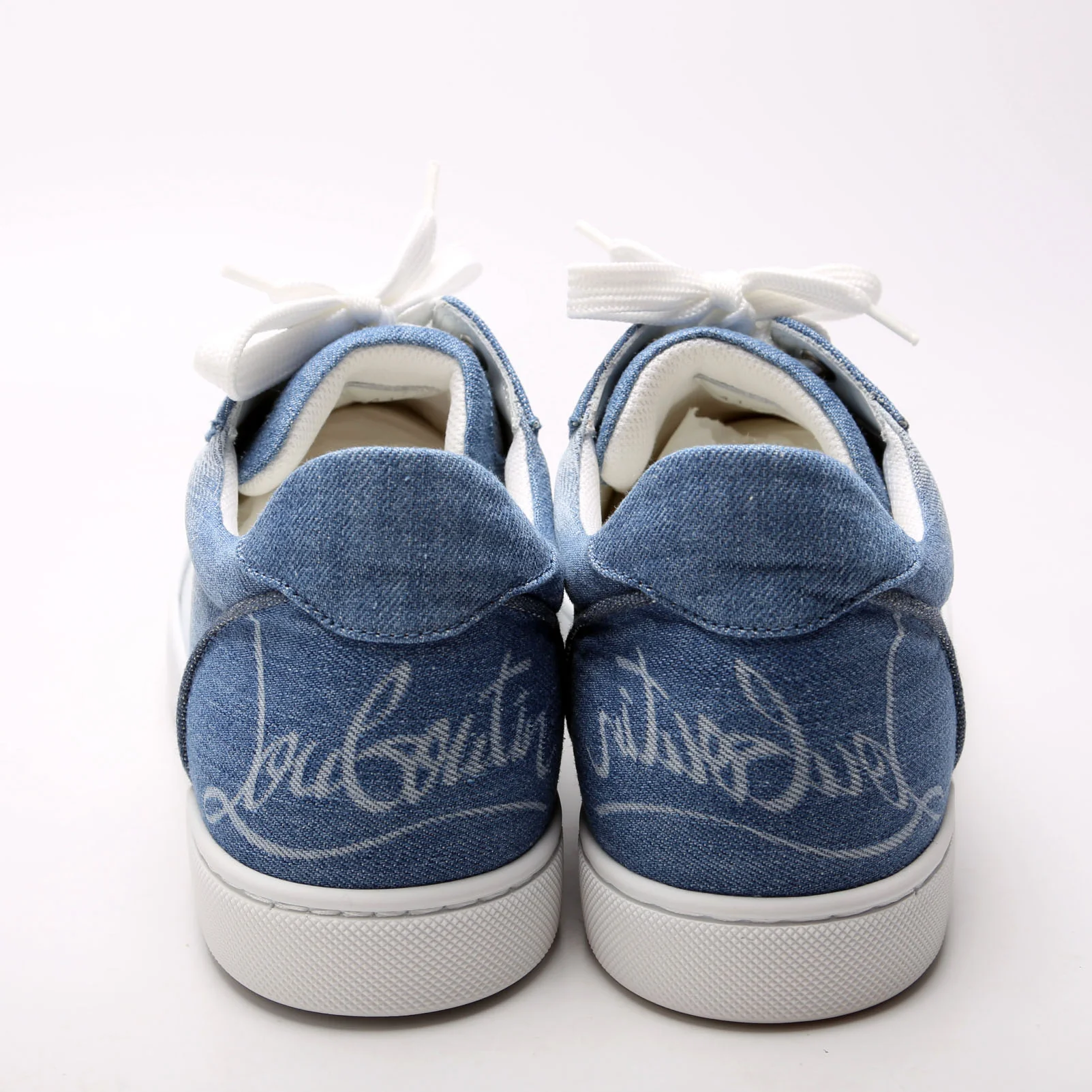 Fun Viera Denim Flat Sneakers Size 41 Denim - Image 4