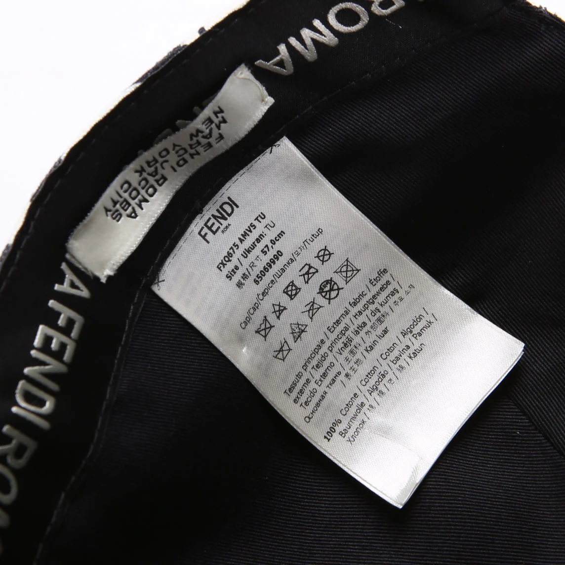 FXQ675 X Marc Jacobs Roma Baseball Cap Size 57 - Image 6