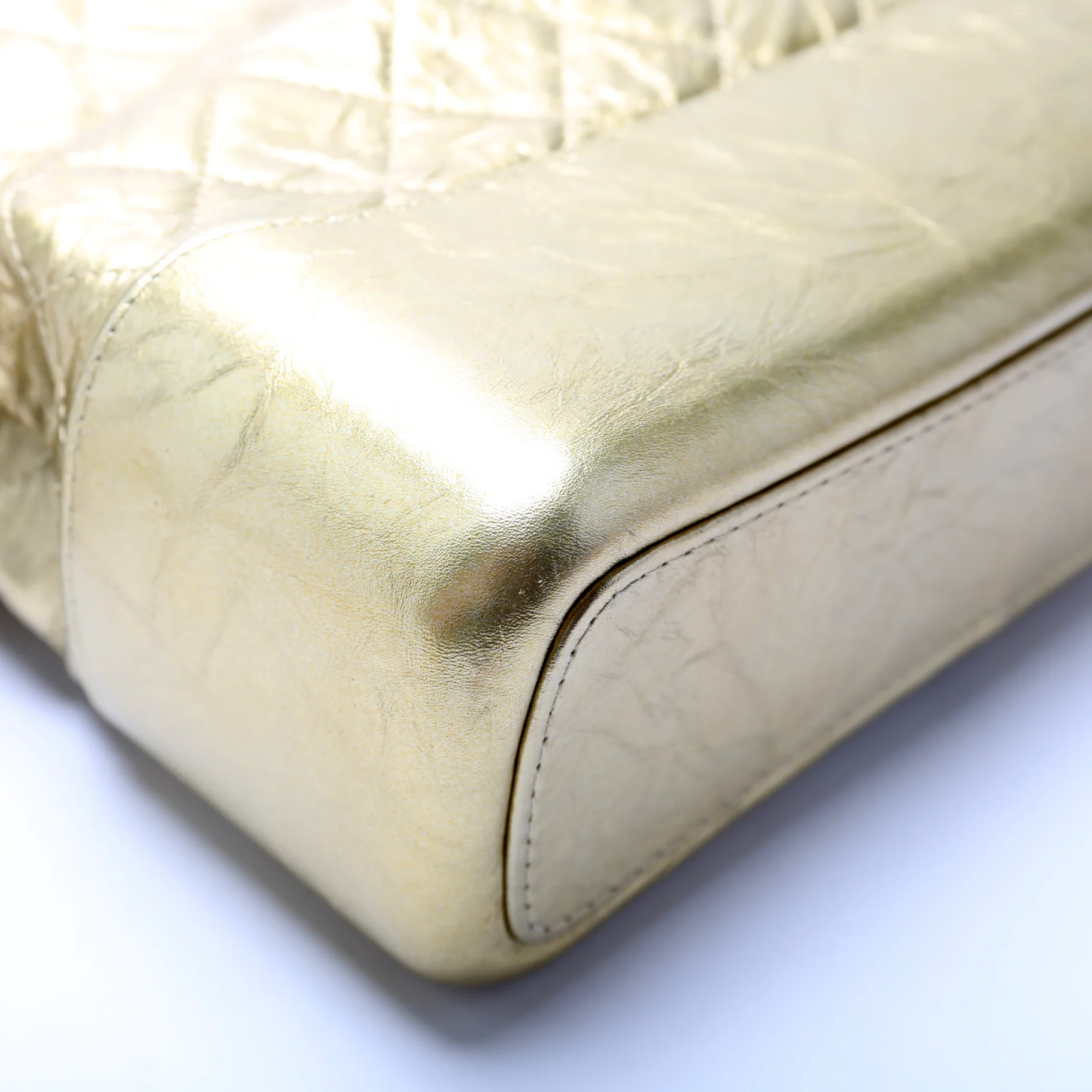 Gabrielle Hobo Medium Aged Metallic Calfskin - Image 5