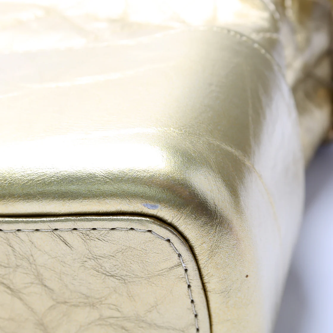Gabrielle Hobo Medium Aged Metallic Calfskin - Image 6