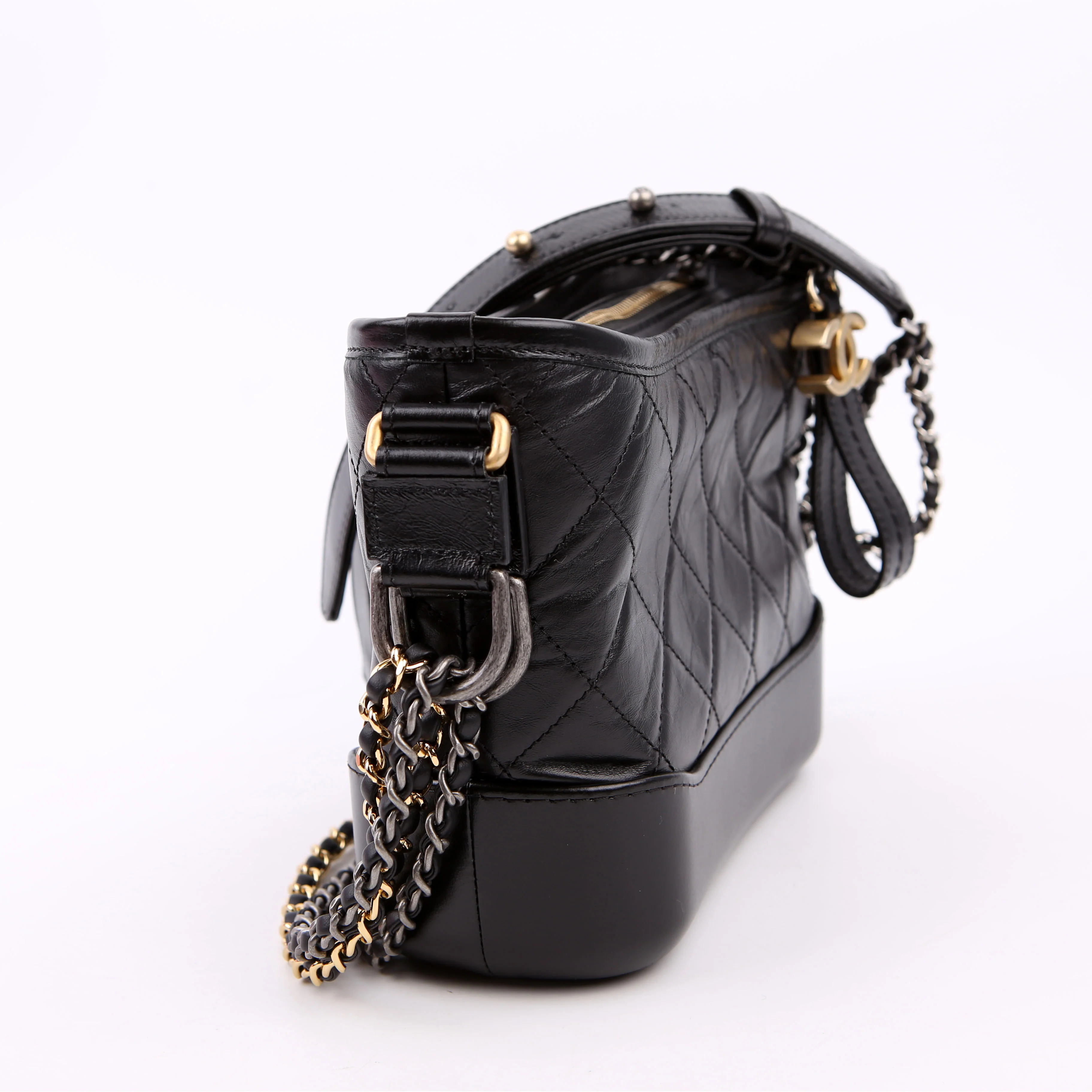 Gabrielle Hobo Small Calfskin 24M Black - Image 2